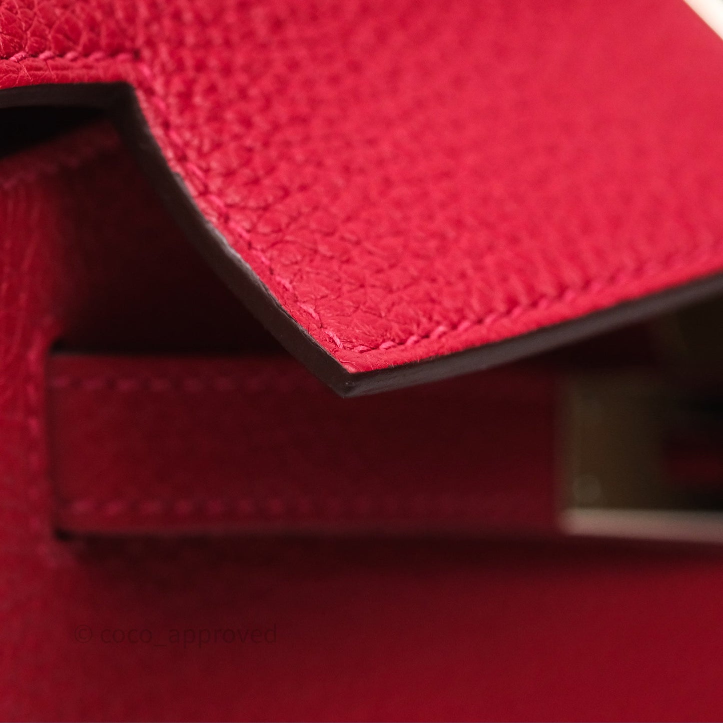 Hermès Kelly Ado Backpack Red Rouge Clemence Palladium Hardware
