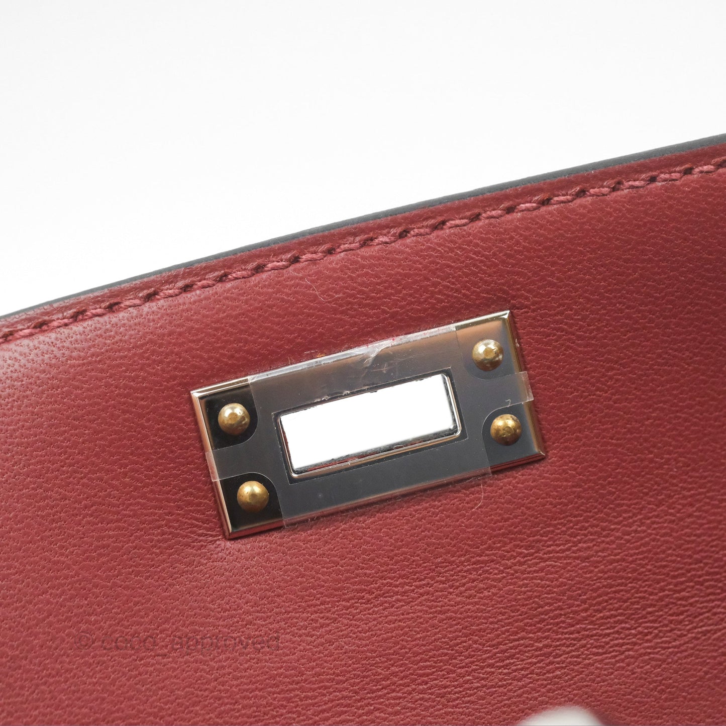 Hermès Mini Kelly II Sellier Rouge H Box Leather Palladium Hardware
