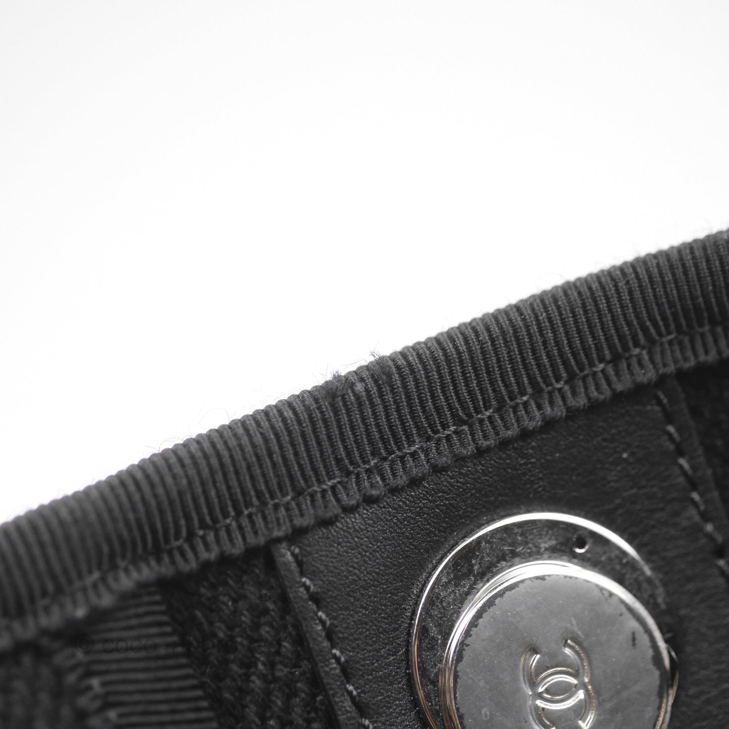 Chanel Medium Deauville Black Canvas Imitation Pearl