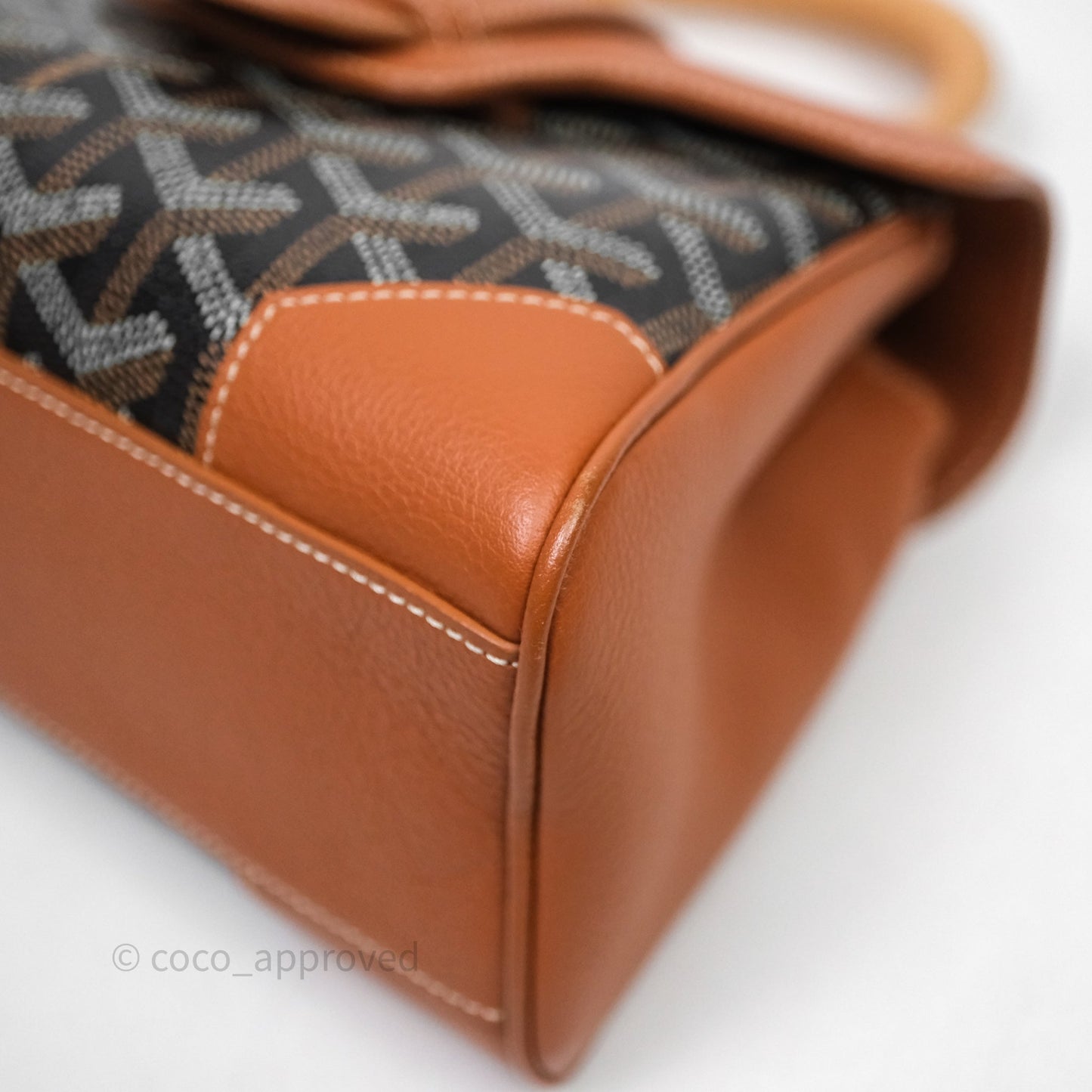 Goyard Saïgon Mini Bag Tan Goyardine Canvas/Chevroches Calfskin