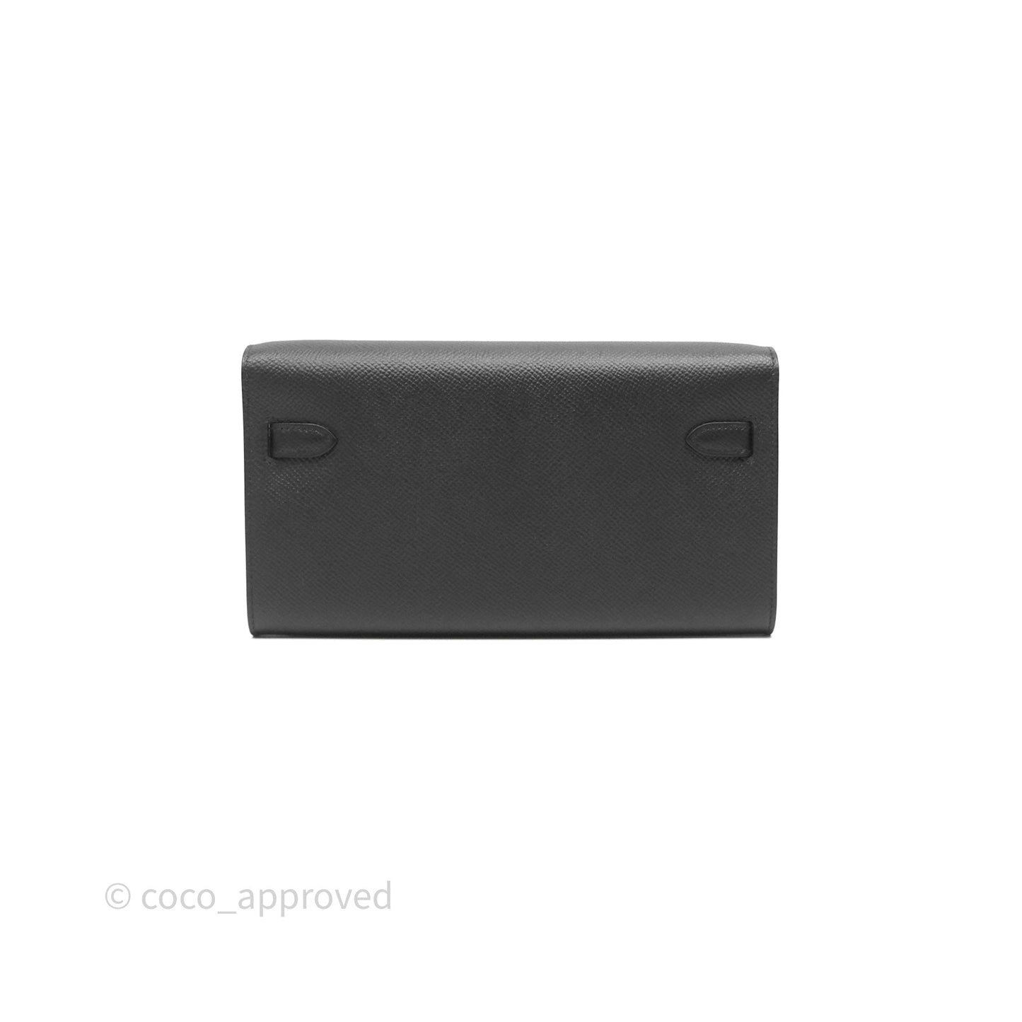 Hermès Kelly To Go Wallet Noir 89 Black Epsom Gold Hardware
