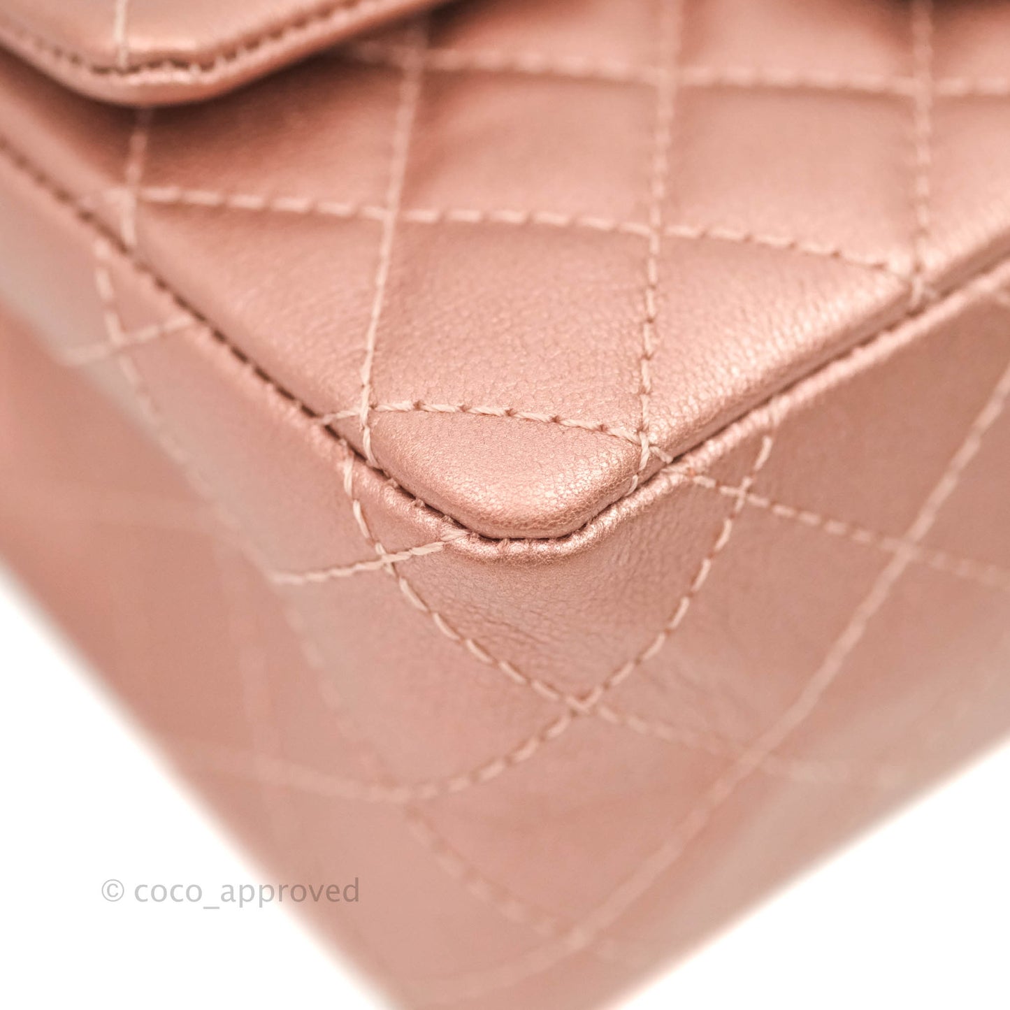 Chanel Mini Reissue 224 Metallic Calfskin Rose Gold