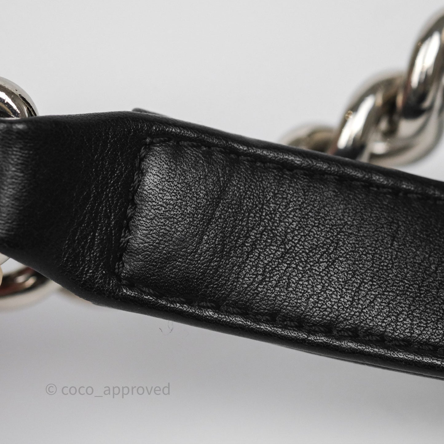 Chanel Small Boy Chevron Black Calfskin Silver Hardware