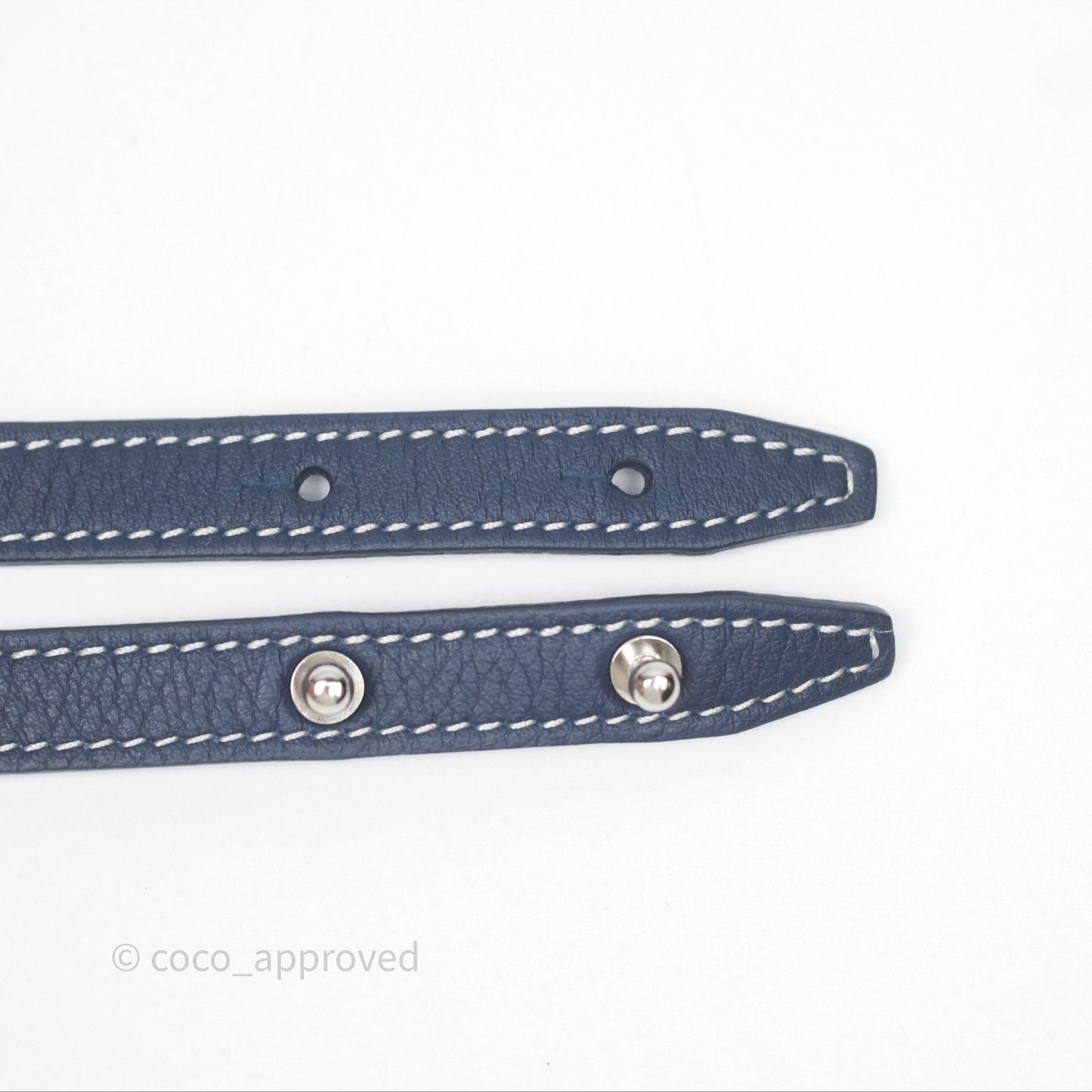 Goyard Saïgon Mini Bag Navy Goyardine Canvas/ Chevroches Calfskin