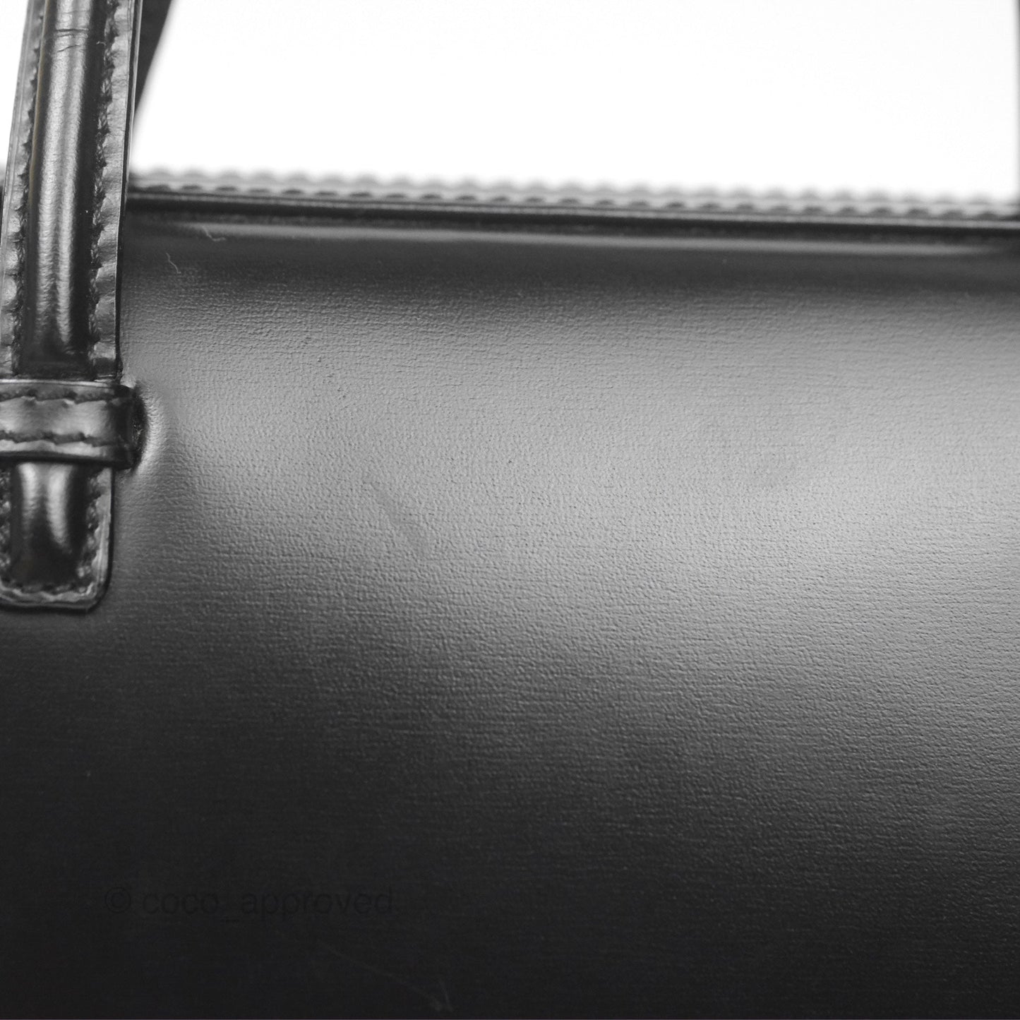 Loewe Vintage Small Postal Handle Bag Black Leather