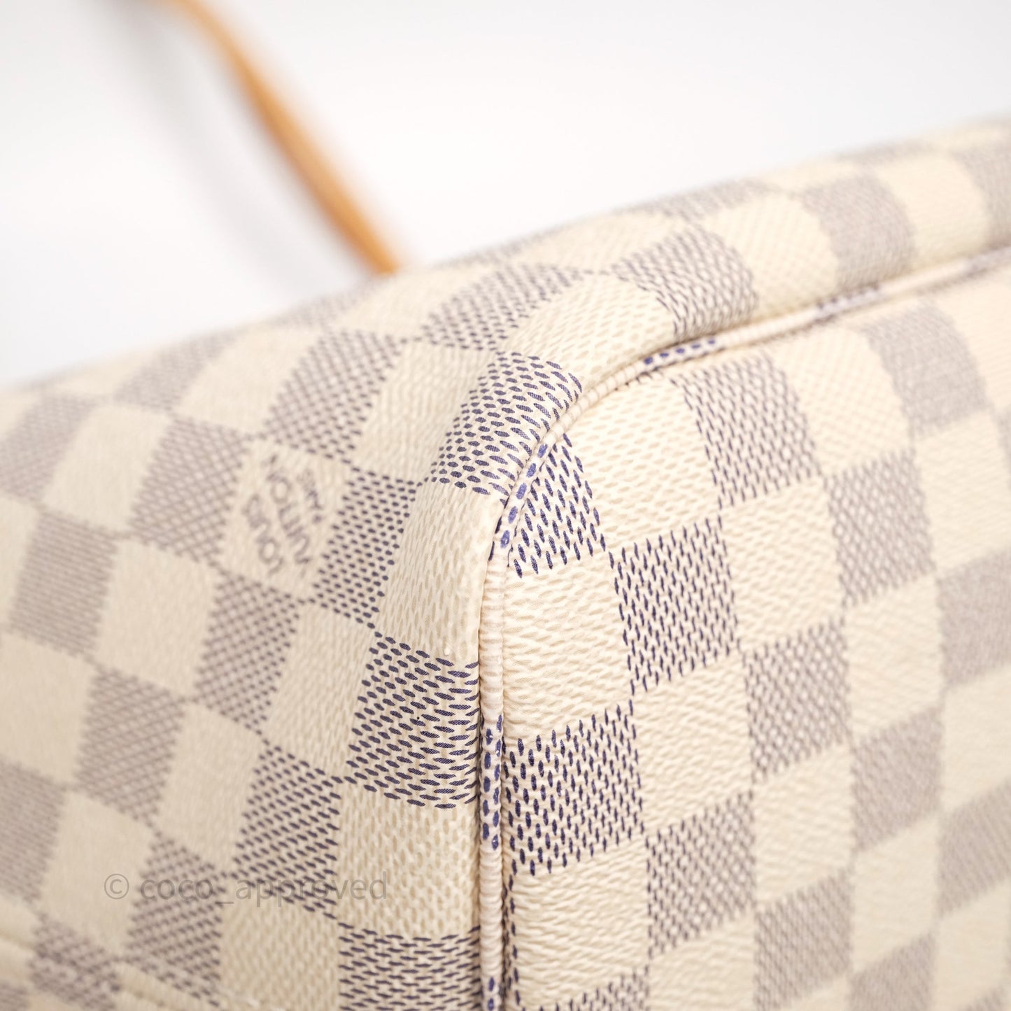 Louis Vuitton Neverfull MM Damier Azur Canvas Tote Bag