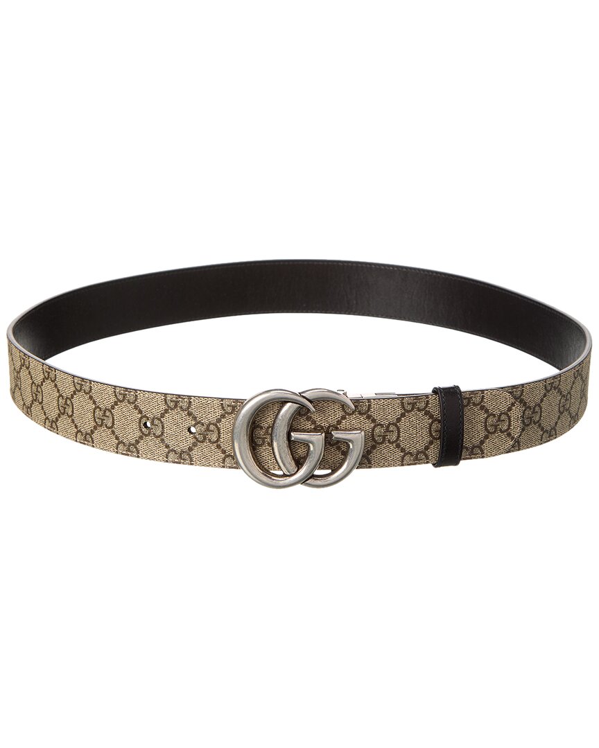 Luxury Gucci Trending 2025 Reversible Canvas & Leather Belt