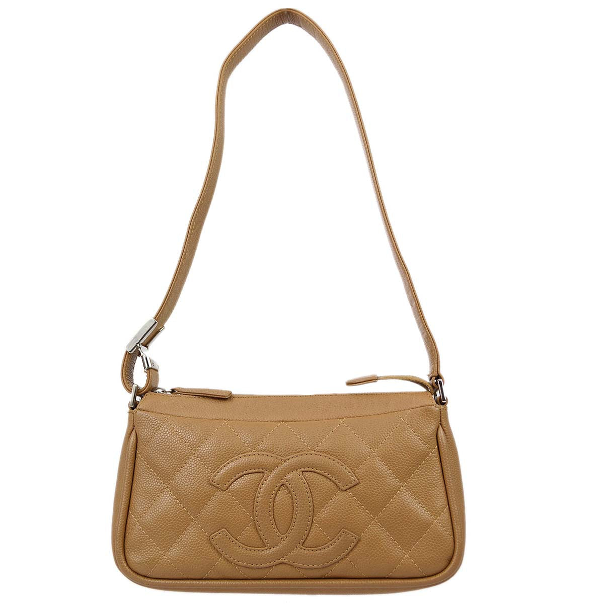 Luxury Chanel 2006-2008 Brown Caviar Handbag