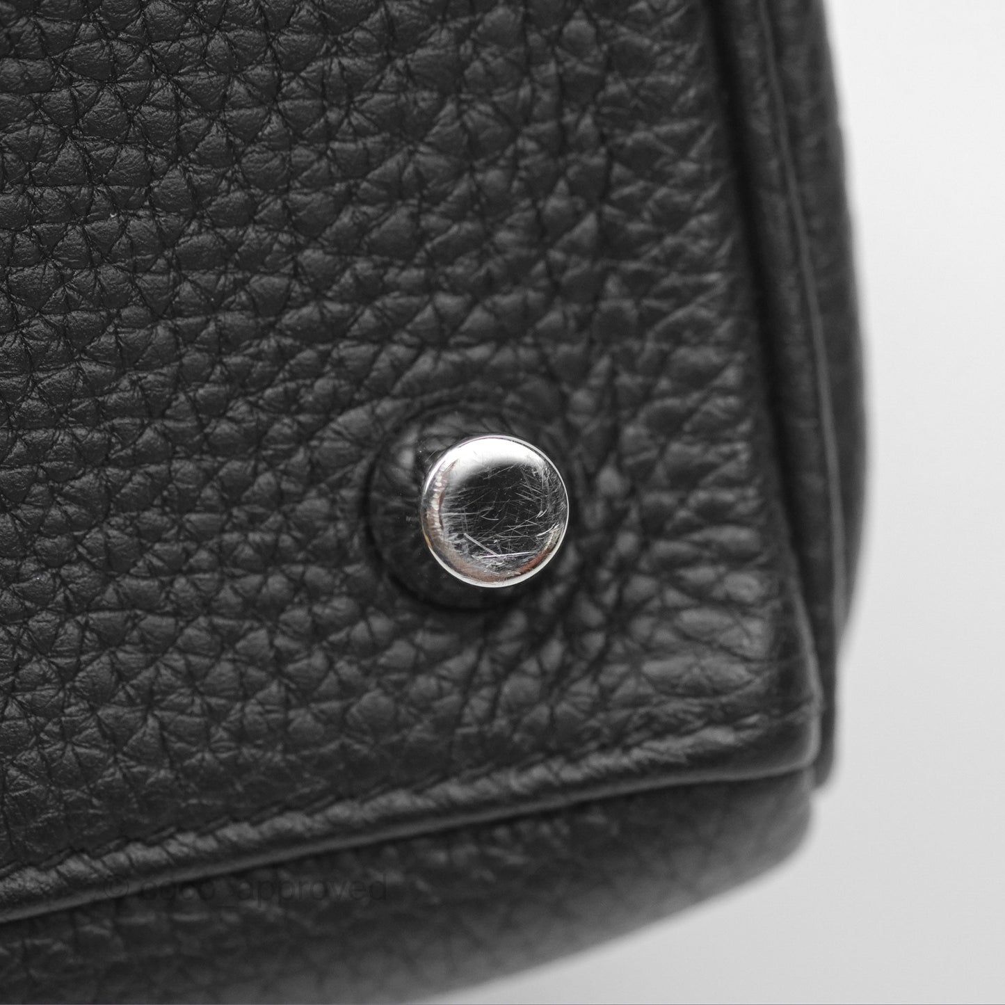 Hermès Retourne Kelly 25 Black Togo Palladium Hardware