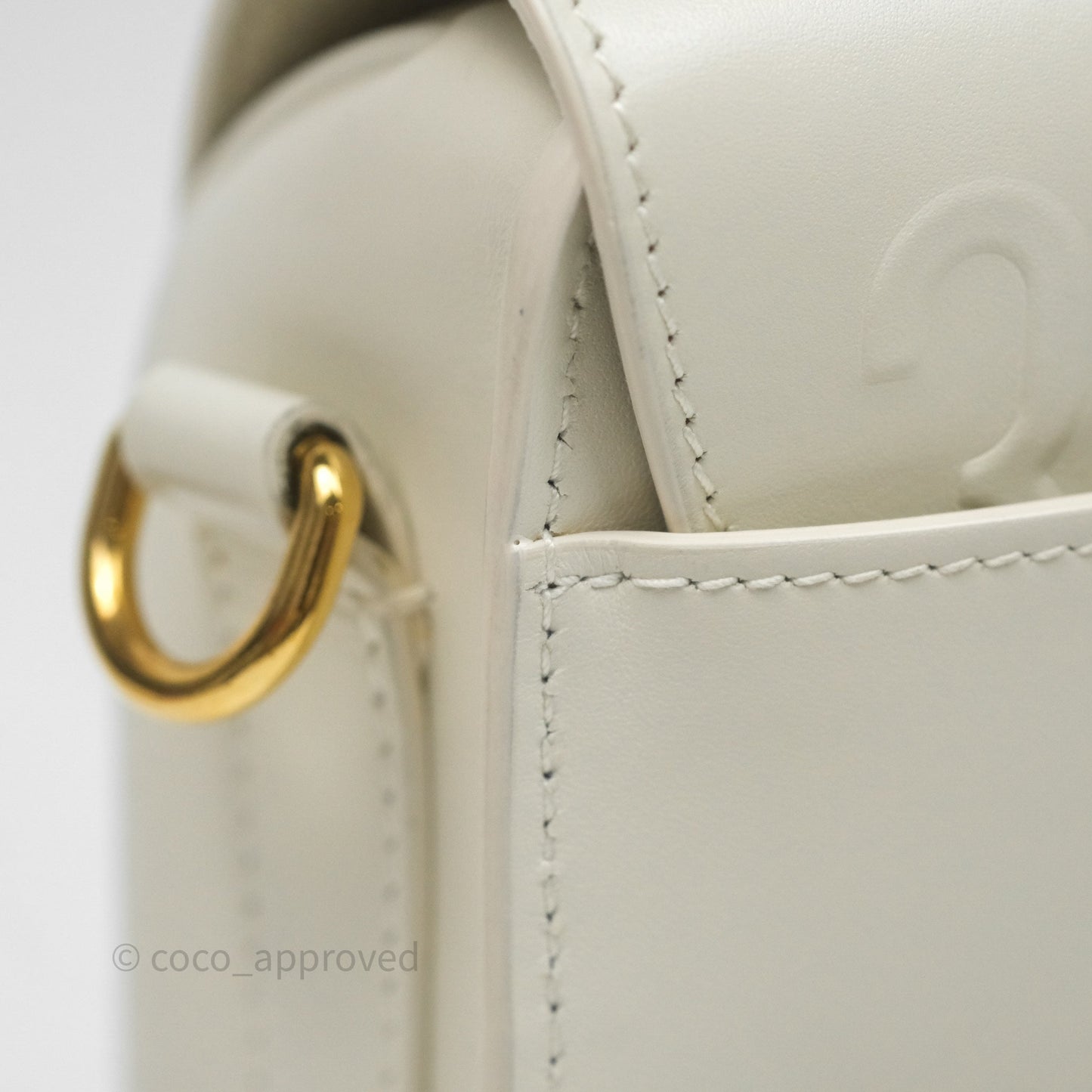 Christian Dior Medium Bobby Flap White Box Calfskin