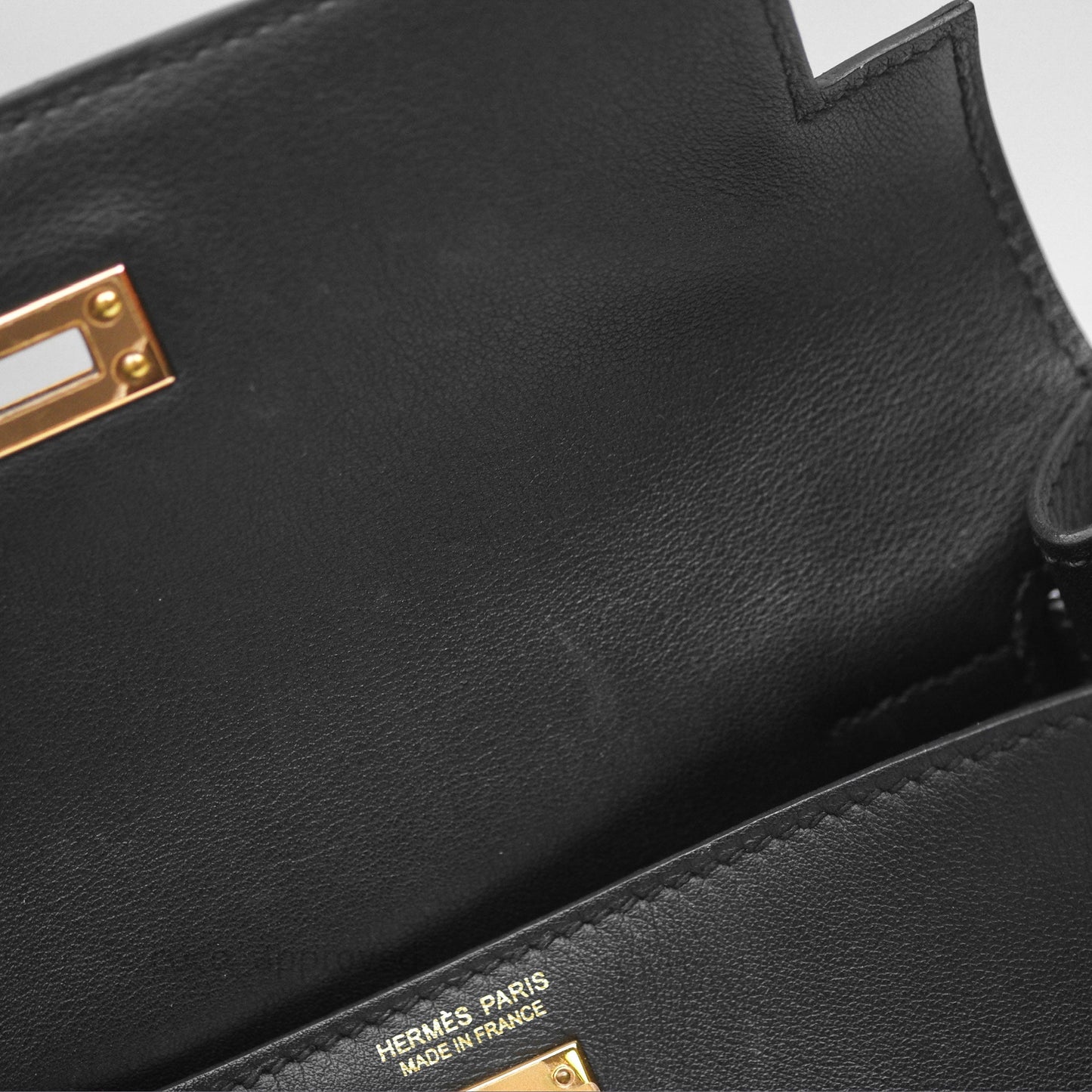 Hermès Kelly Danse II Bag Black Noir 89 Swift Gold Hardware