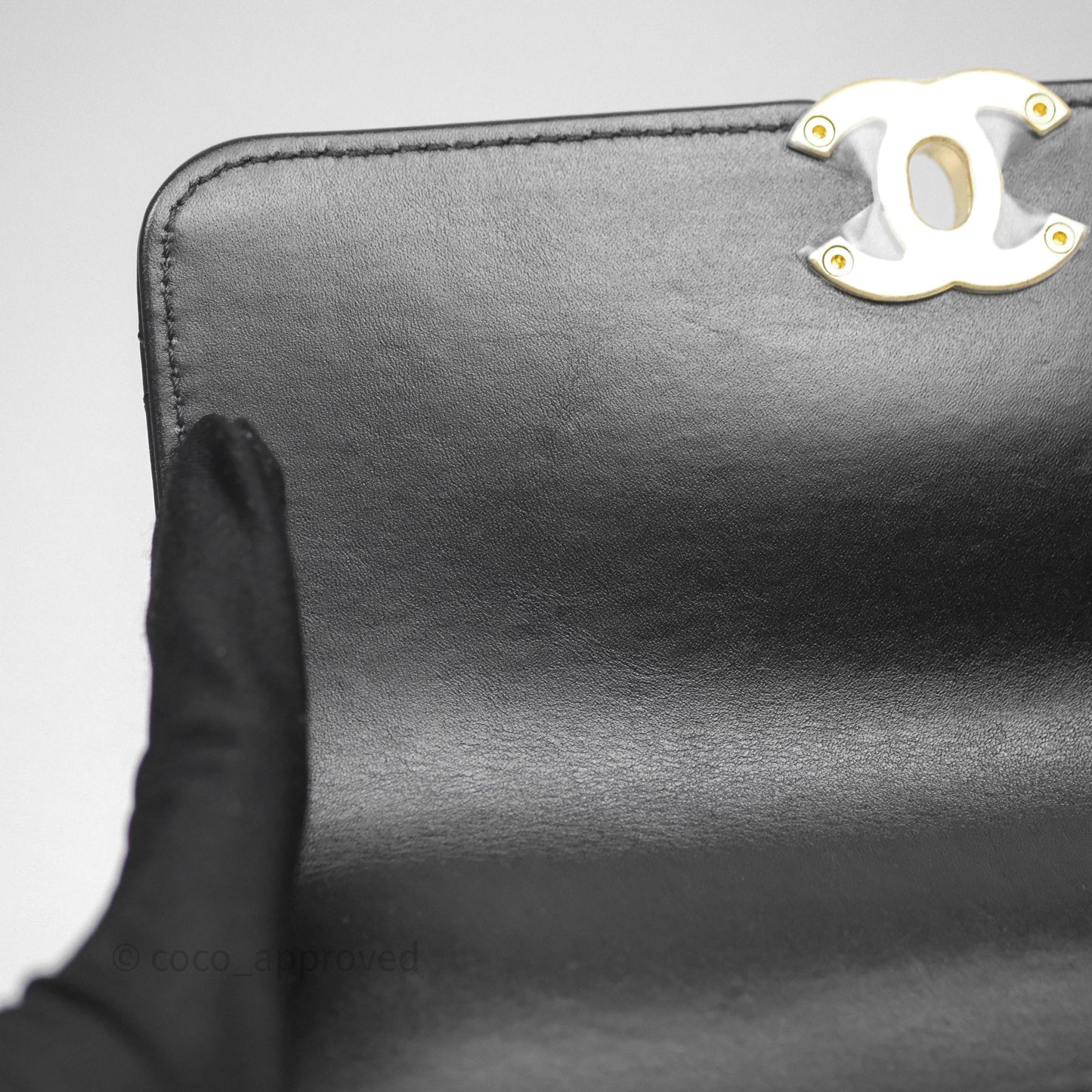 Chanel Quilted Mini Perfect Fit Adjustable Black Calfskin Gold Hardware