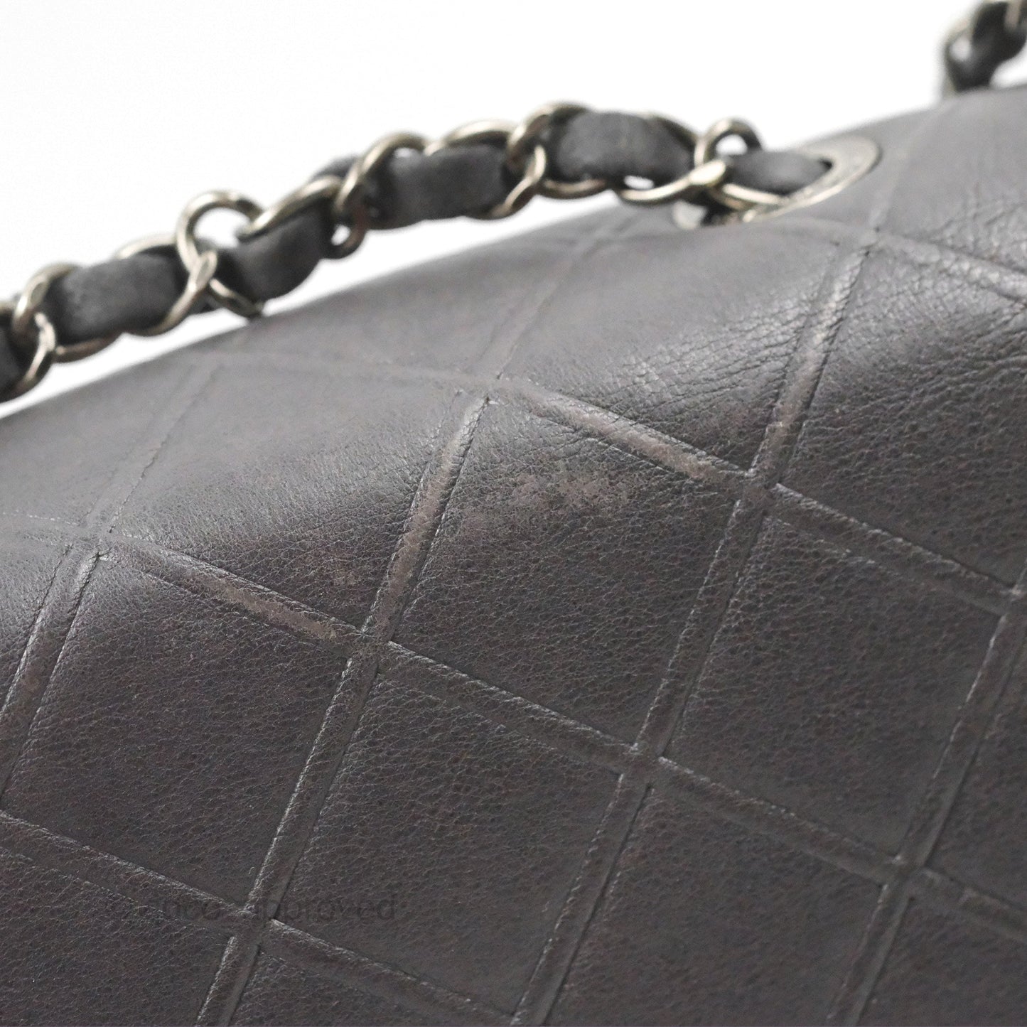Chanel New Chic Flap Dark Grey Calfskin Ruthenium Hardware