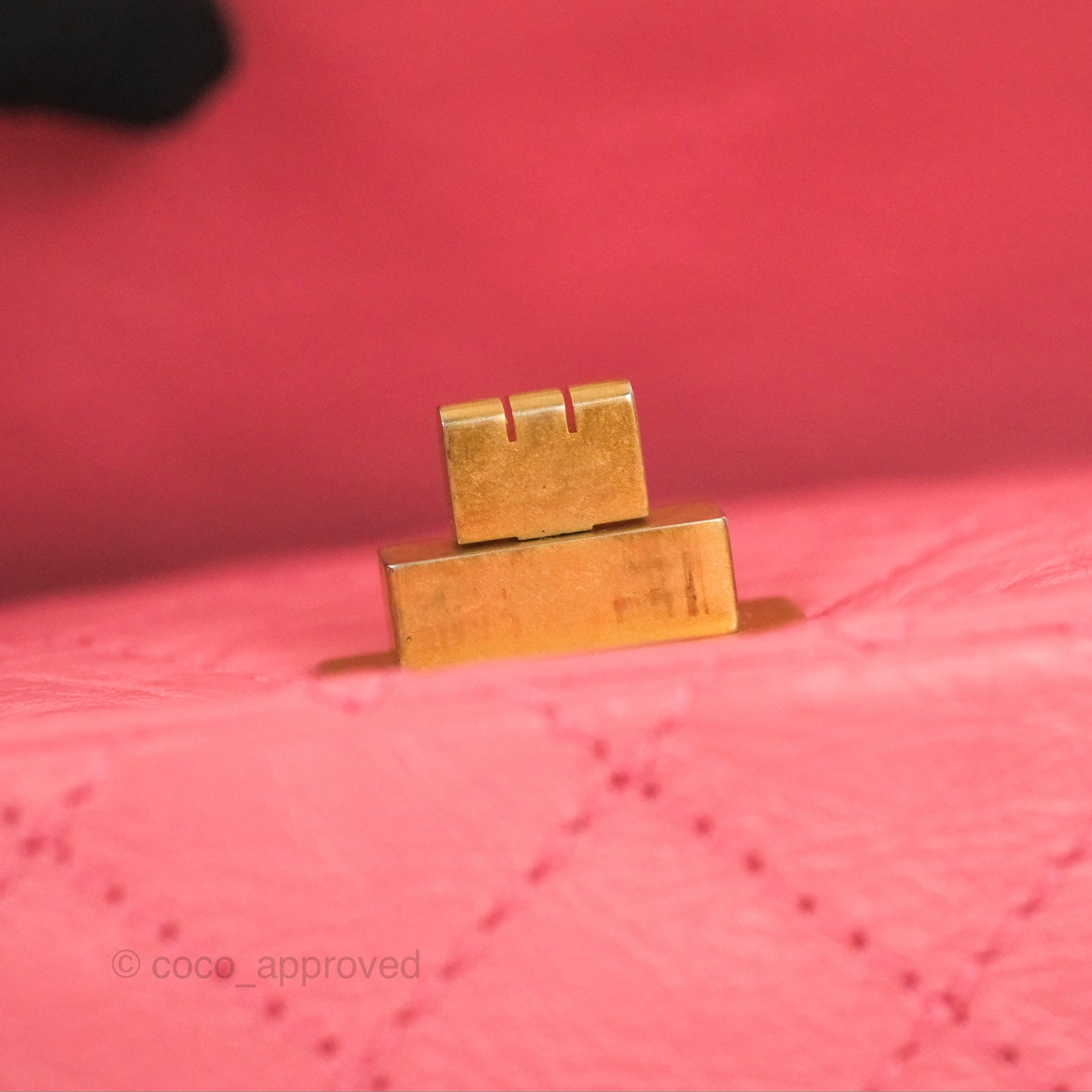 Chanel Mini Reissue 224 Pink Aged Calfskin Aged Gold Hardware