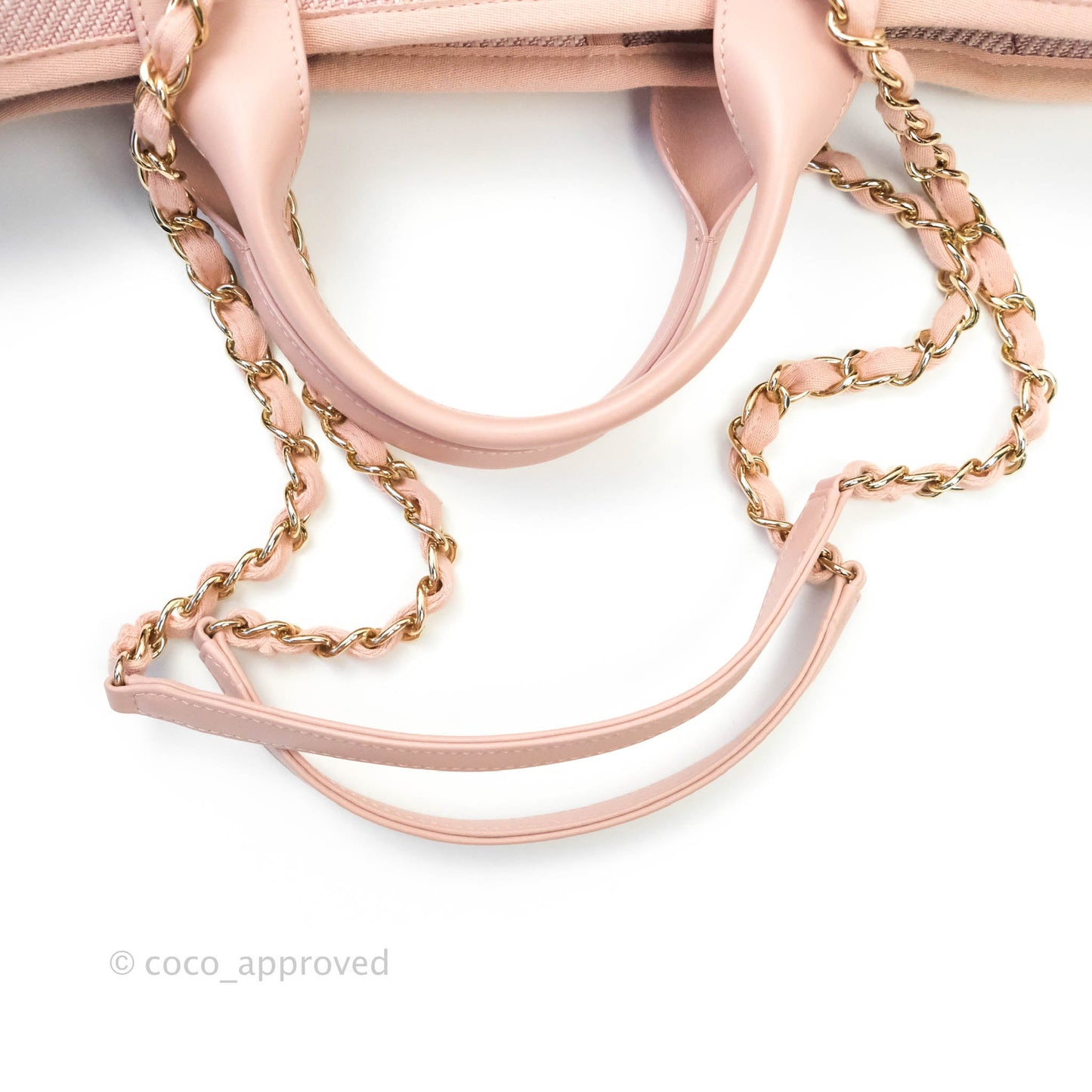 Chanel Large Deauville Pink Canvas 20A