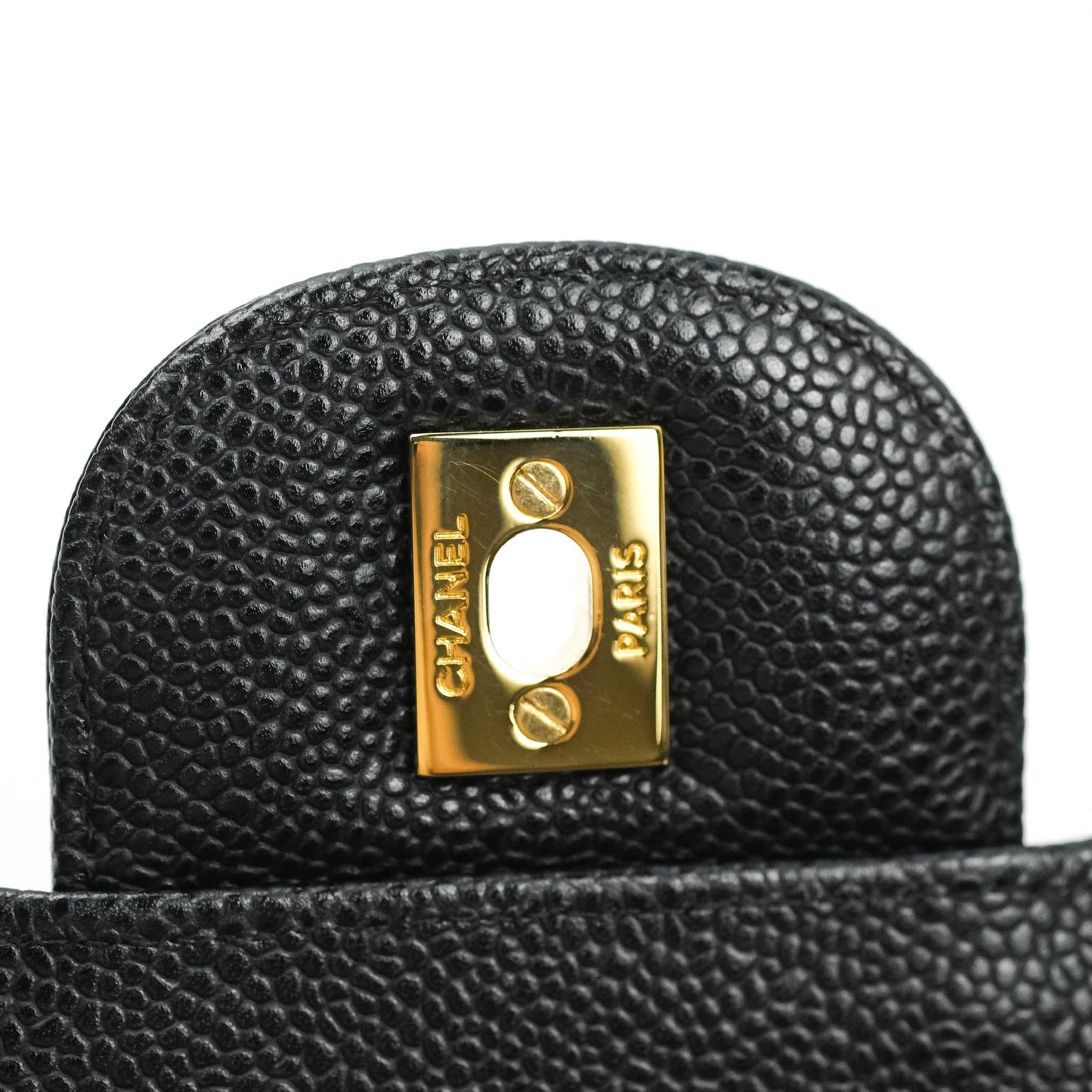 Chanel Jumbo Double Flap Black Caviar Gold Hardware⁣⁣