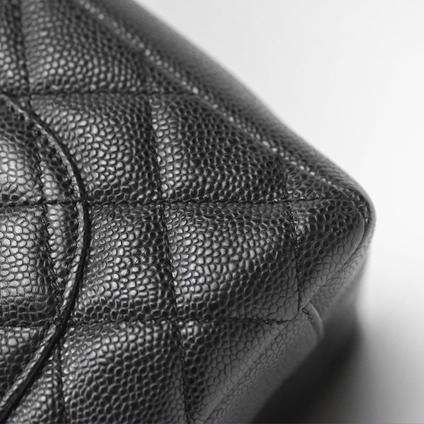 Chanel GST Black Caviar Silver Hardware