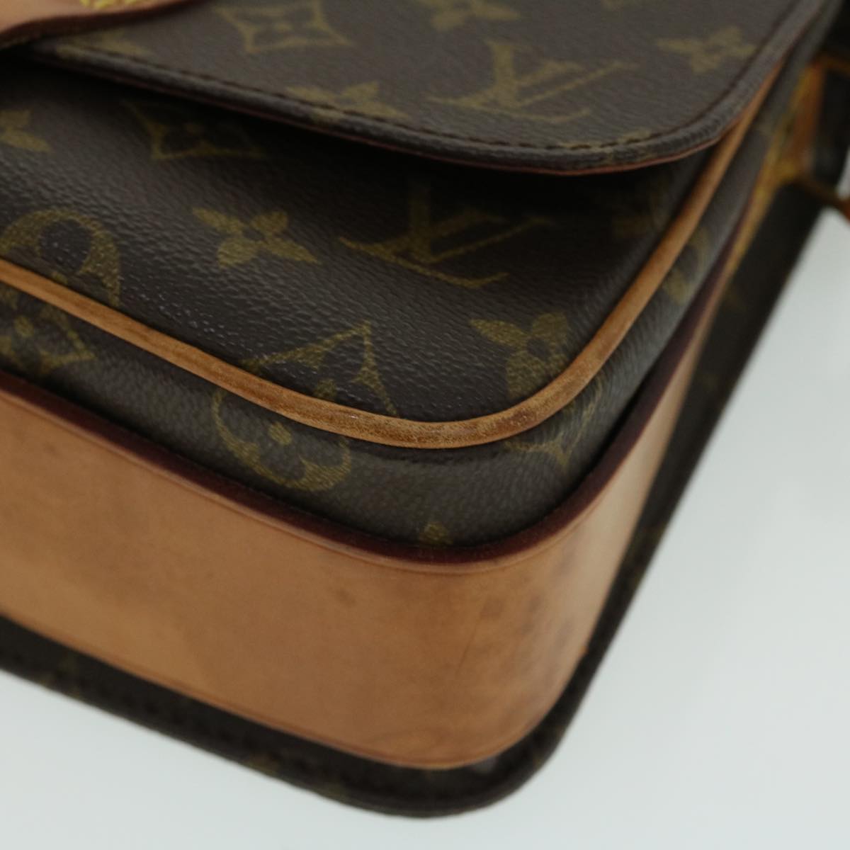 LOUIS VUITTON Monogram Cartouchiere MM Shoulder Bag M51253 LV 51166
