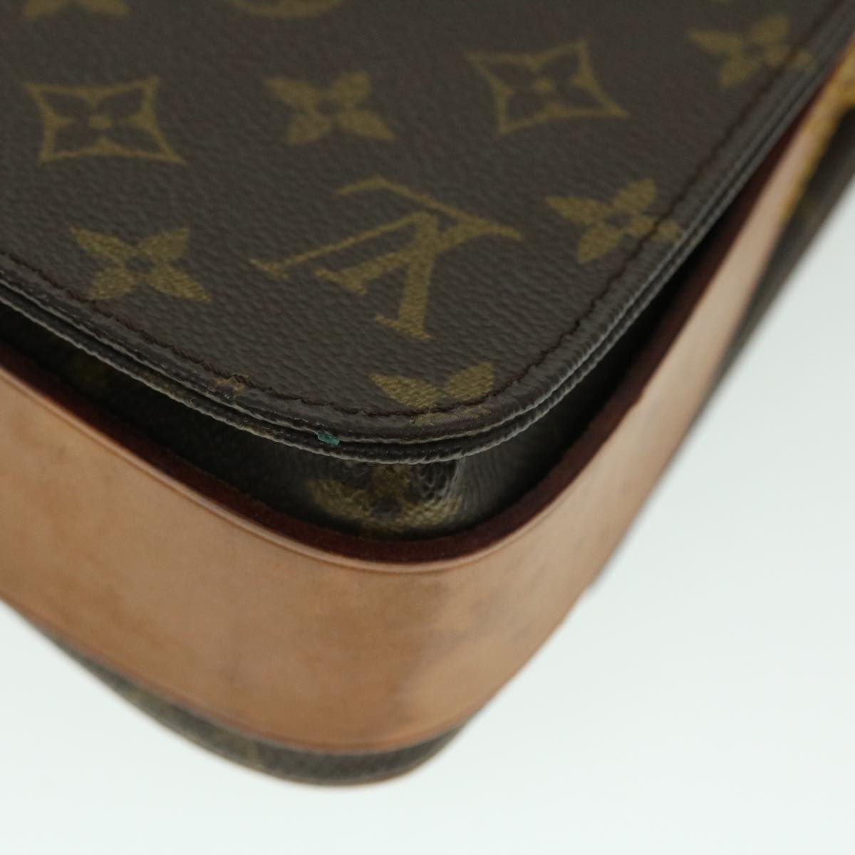 LOUIS VUITTON Monogram Cartouchiere MM Shoulder Bag M51253 LV 51166