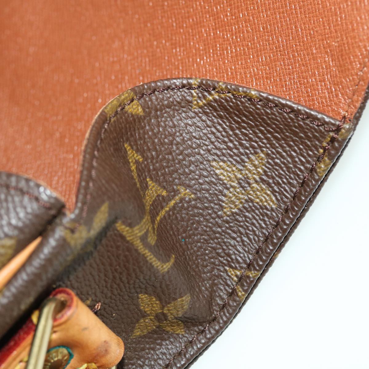 LOUIS VUITTON Monogram Cartouchiere MM Shoulder Bag M51253 LV 51166