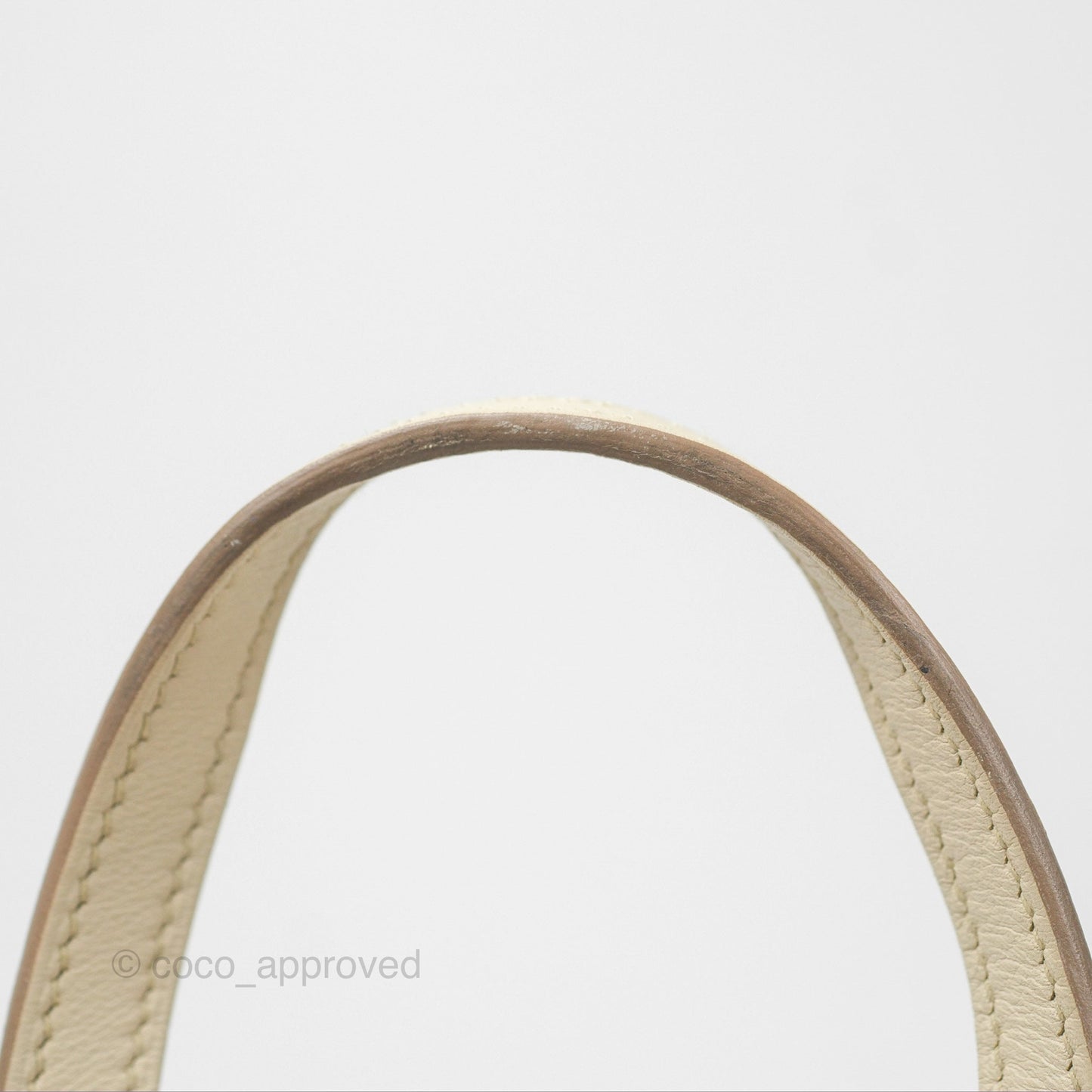 Hermès Halzan 22 Mini Craie Swift Palladium Hardware