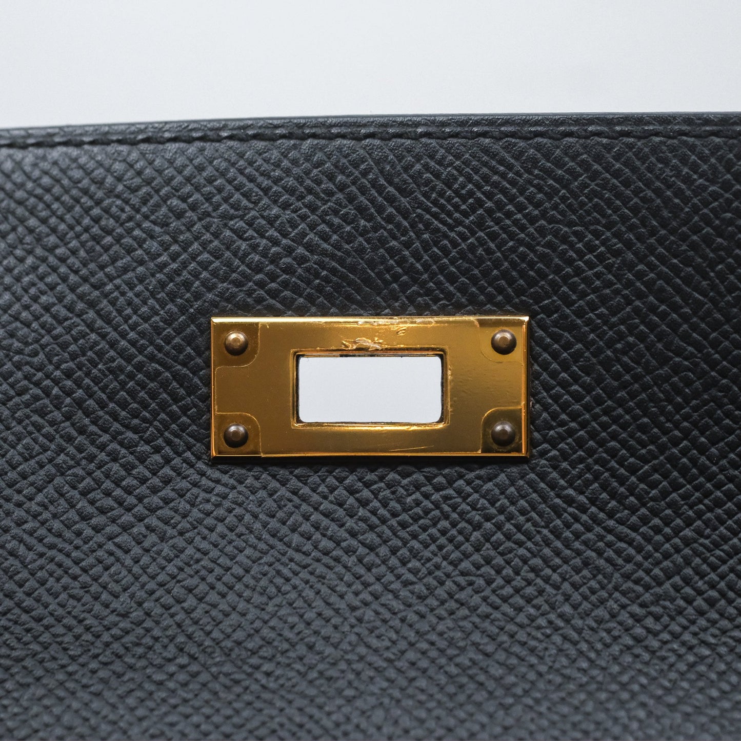 Hermès Kelly 28 Sellier Noir Black 89 Epsom Gold Hardware