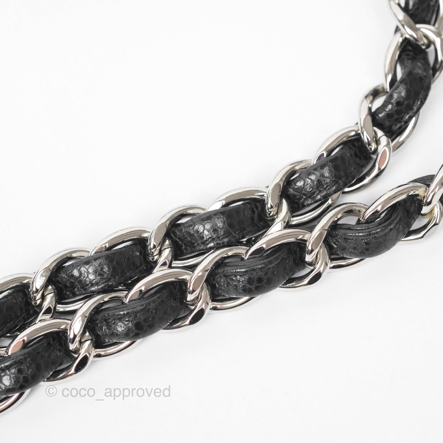 Chanel Maxi Single Flap Quilted Black Caviar Silver Hardware