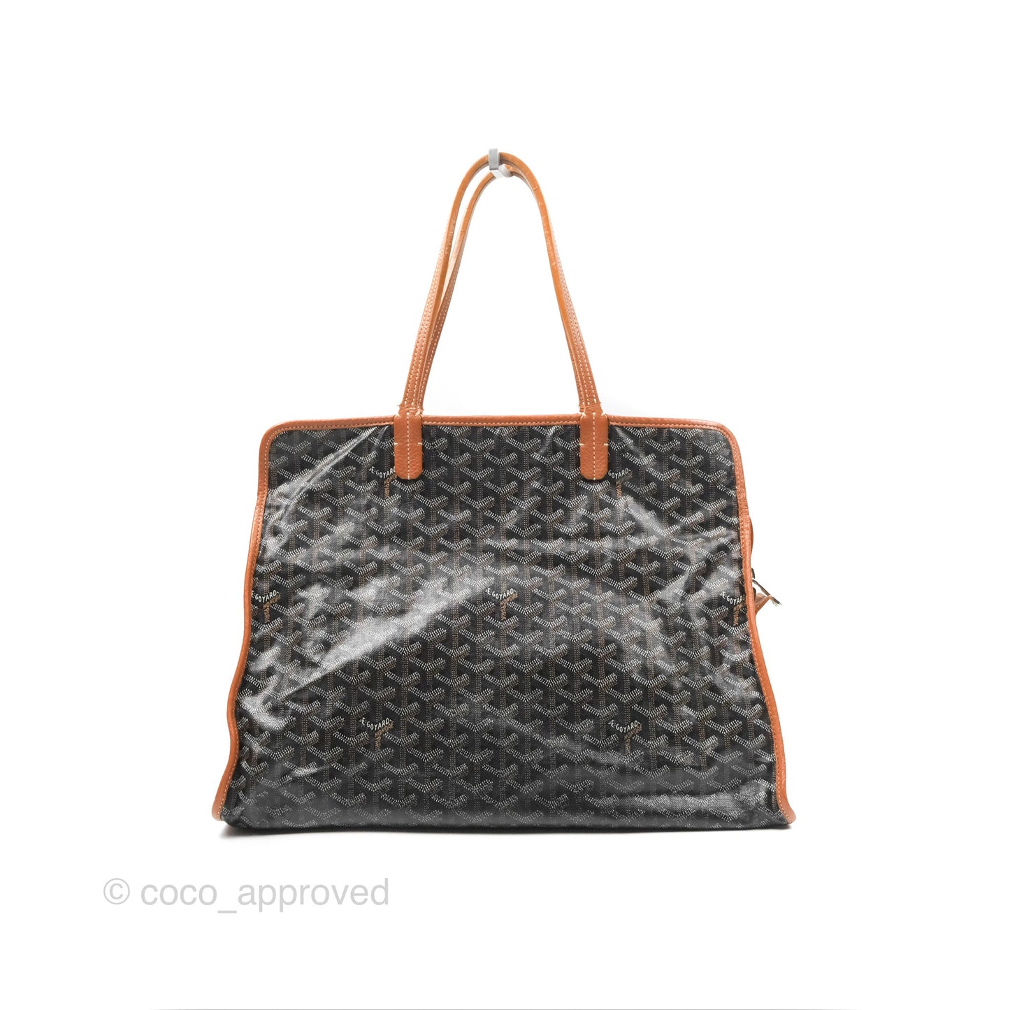 Goyard Hardy Pet Carrier PM Goyardine Canvas Black Tan