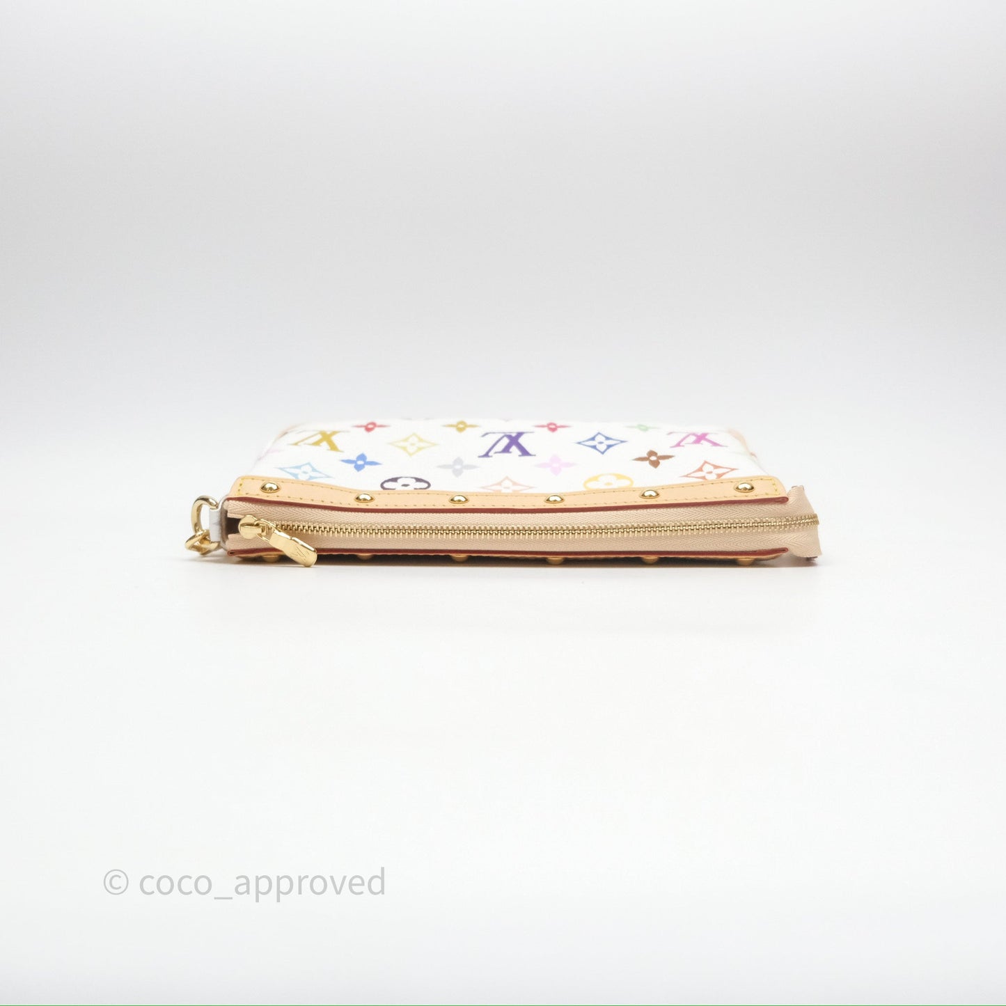 Louis Vuitton x Takashi Murakami Pochette Accessoires Multicolore Blanc Monogram Canvas