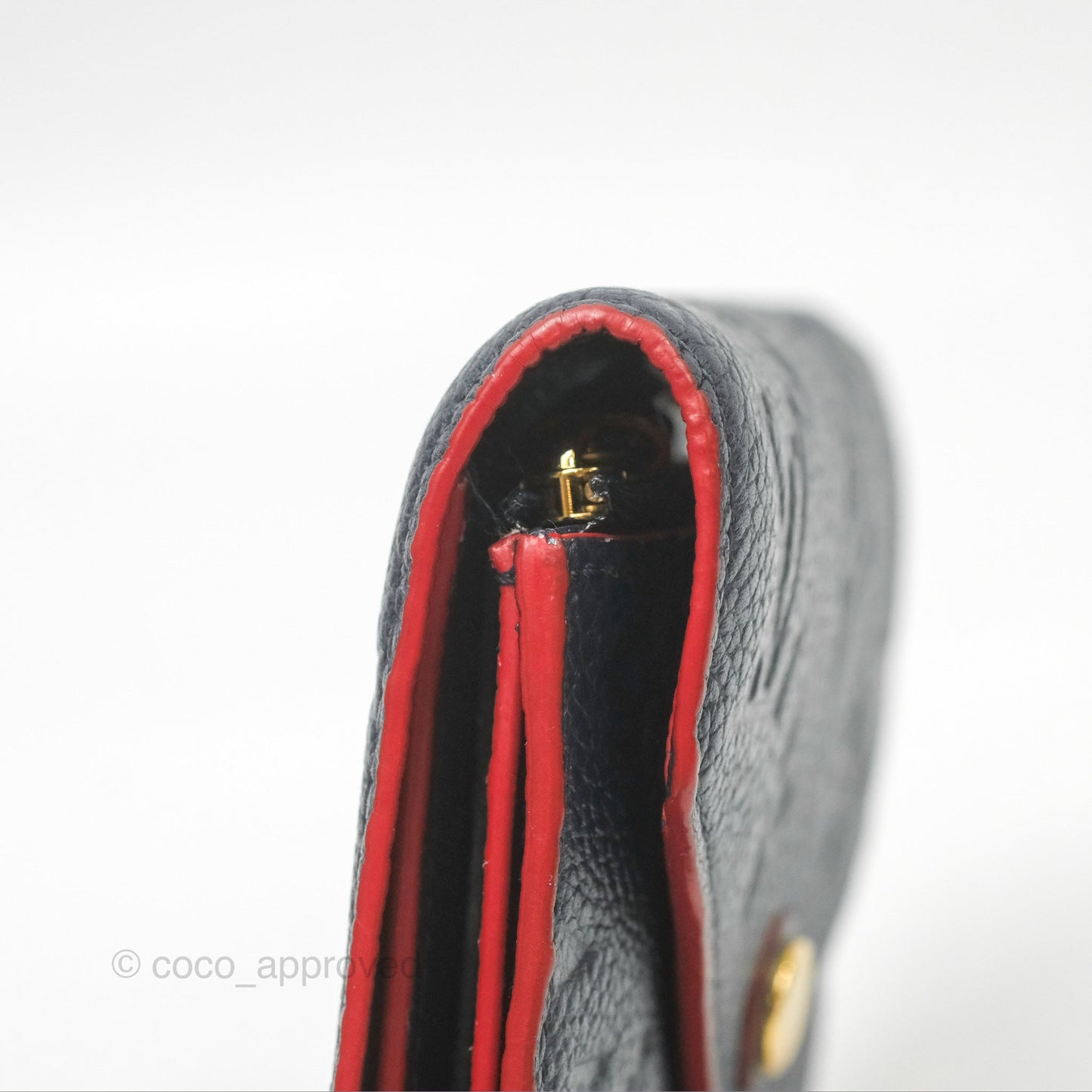 Louis Vuitton Victorine Wallet Marine Rouge Monogram Empreinte
