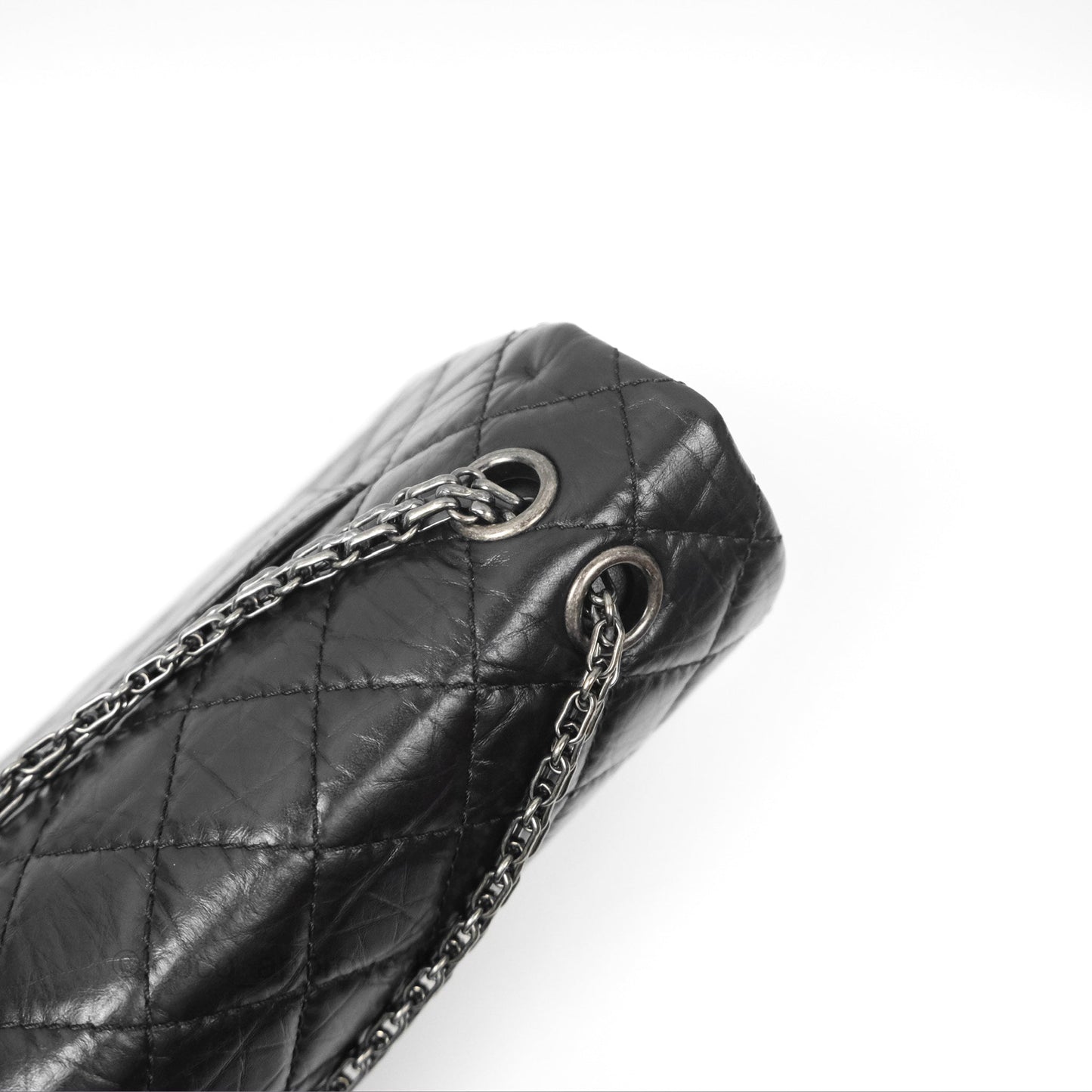 Chanel Reissue 226 Quilted Black Aged Calfskin Ruthenium Hardware