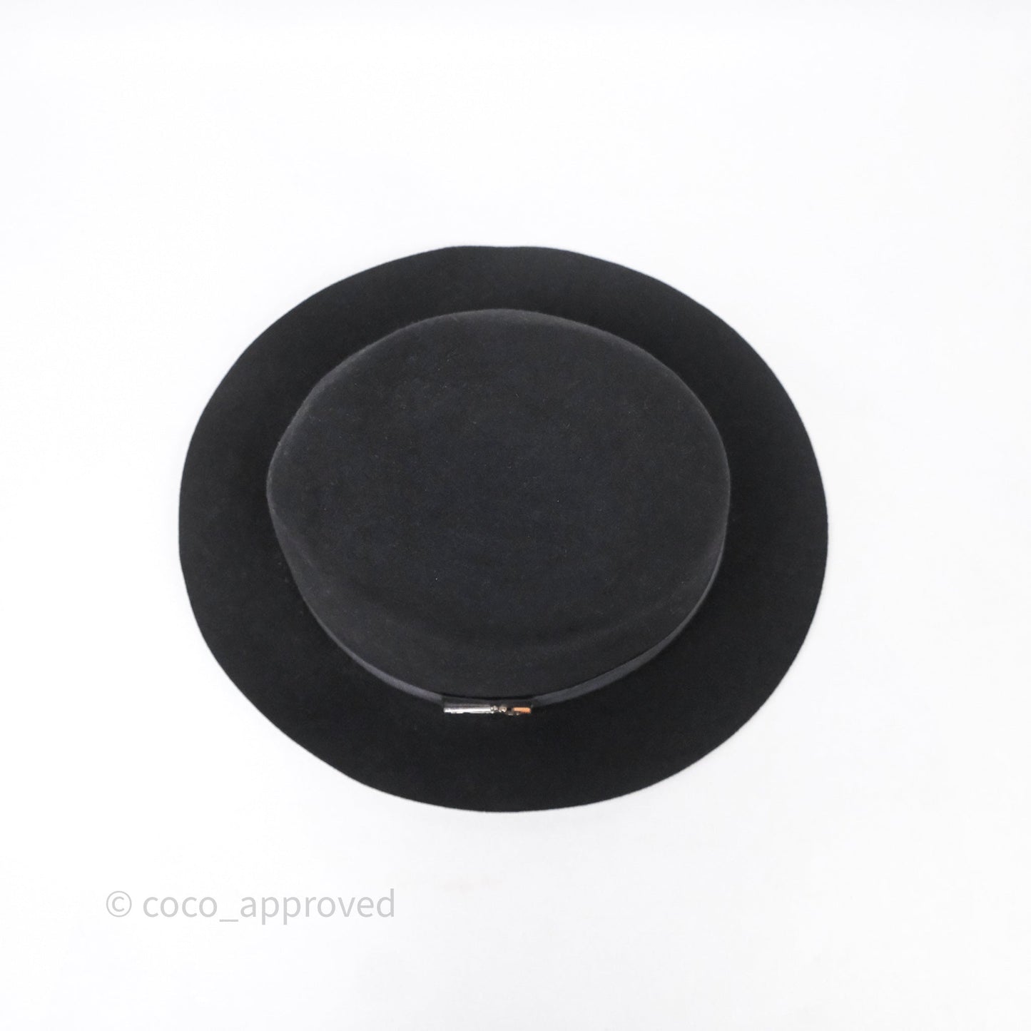 Hermès Black Trilby Hat Size 59