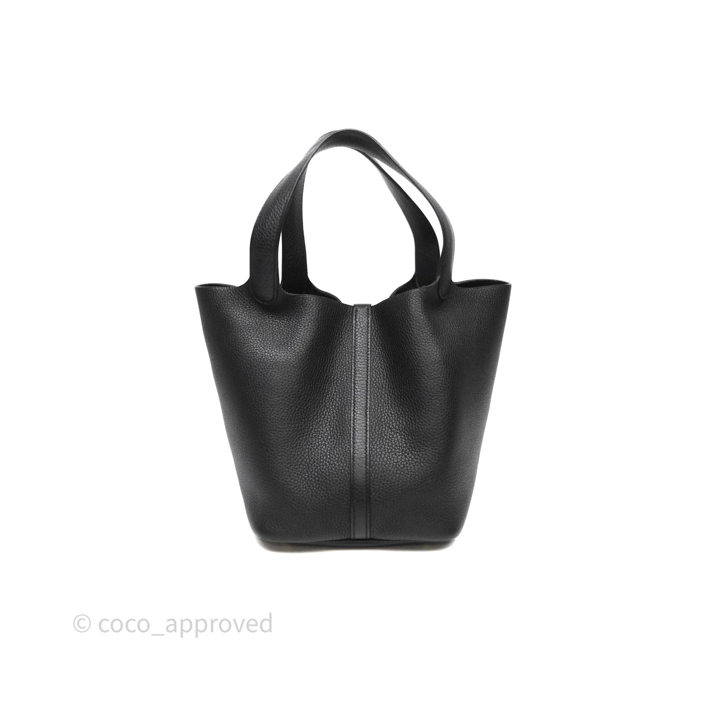 Hermès Picotin 22 Black Noir 89 Clemence Gold Hardware
