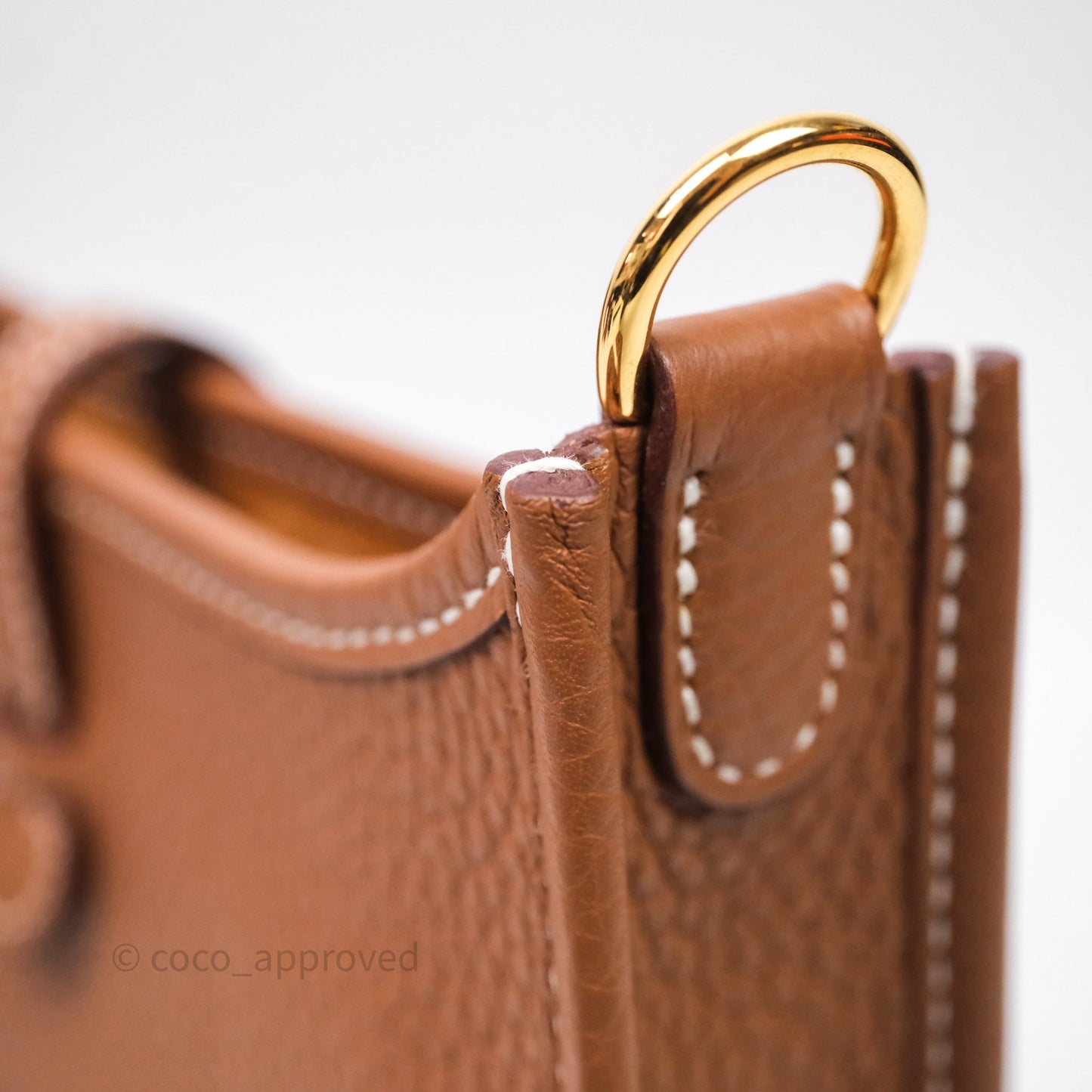 Hermès Mini Evelyne 16 Gold 37 Clemence Gold Hardware