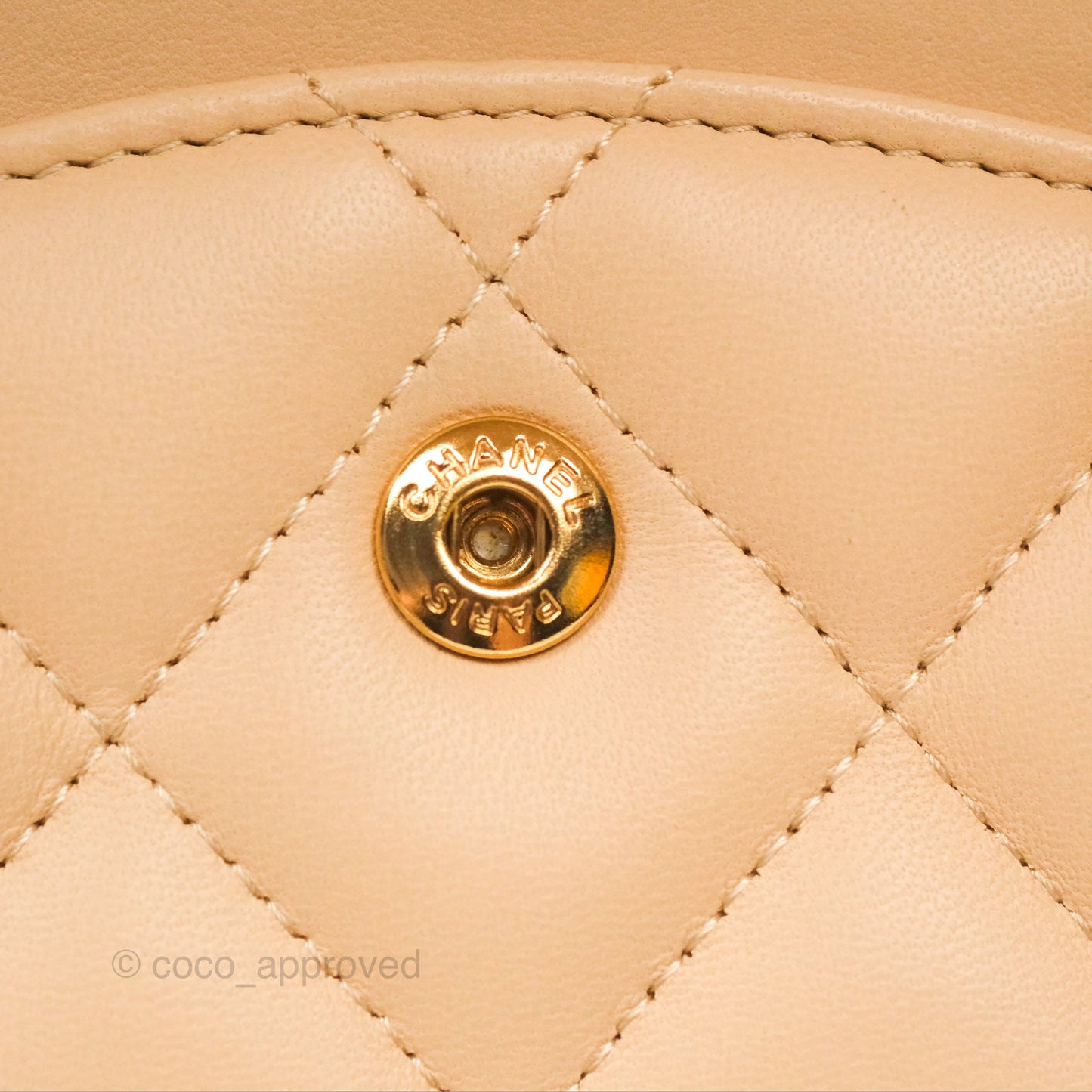 Chanel Jumbo Double Flap Beige Lambskin Gold Hardware⁣⁣