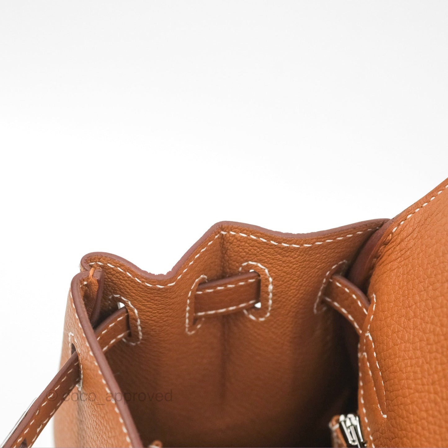 Hermès Retourne Kelly 25 Gold Togo Palladium Hardware