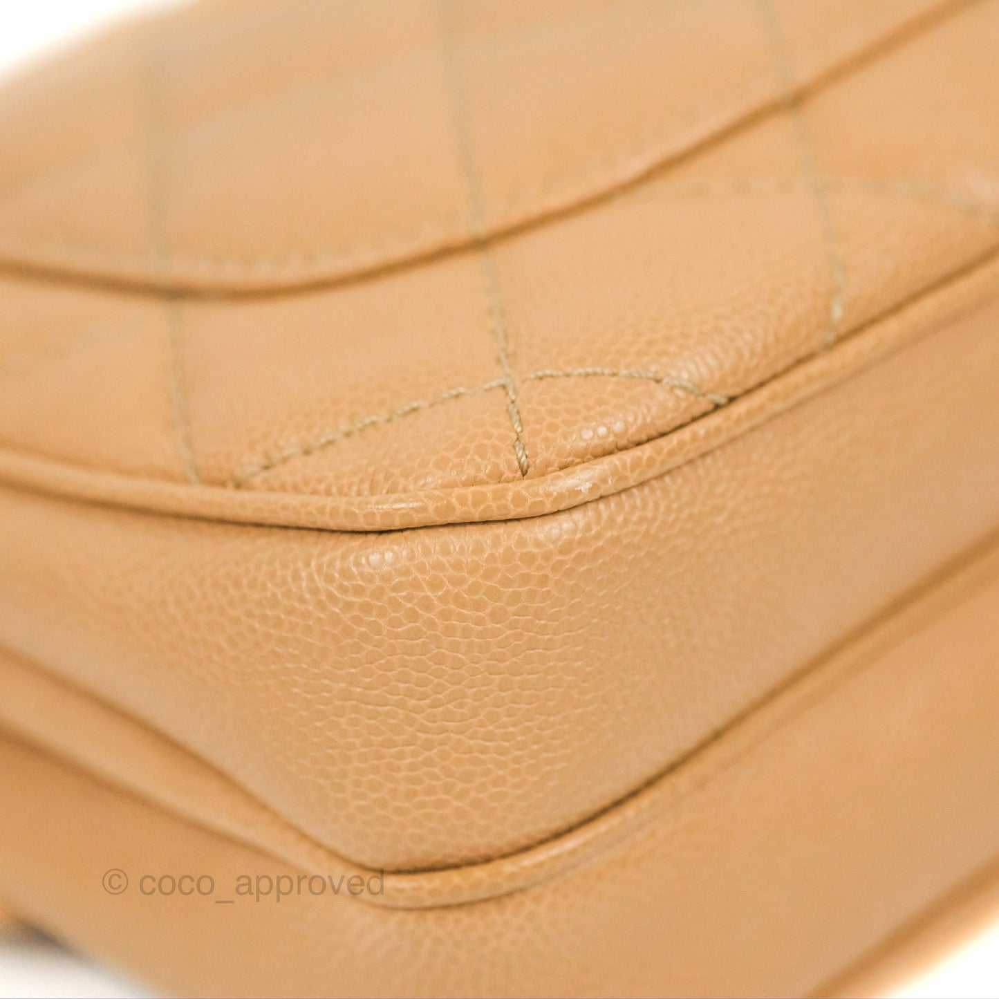 Chanel Quilted Small Urban Companion Flap Bag Beige Caviar Silver Hardware