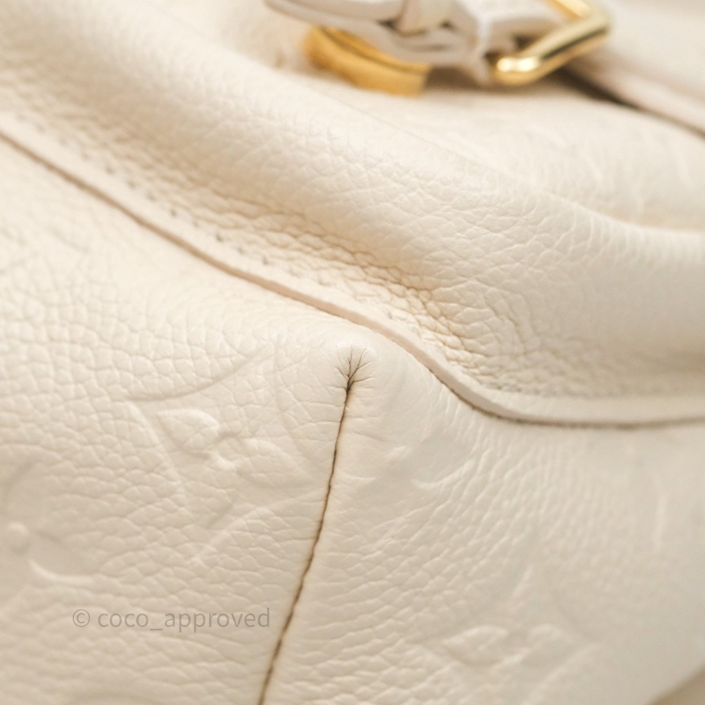 Louis Vuitton Backup Cream Monogram Empreinte Leather