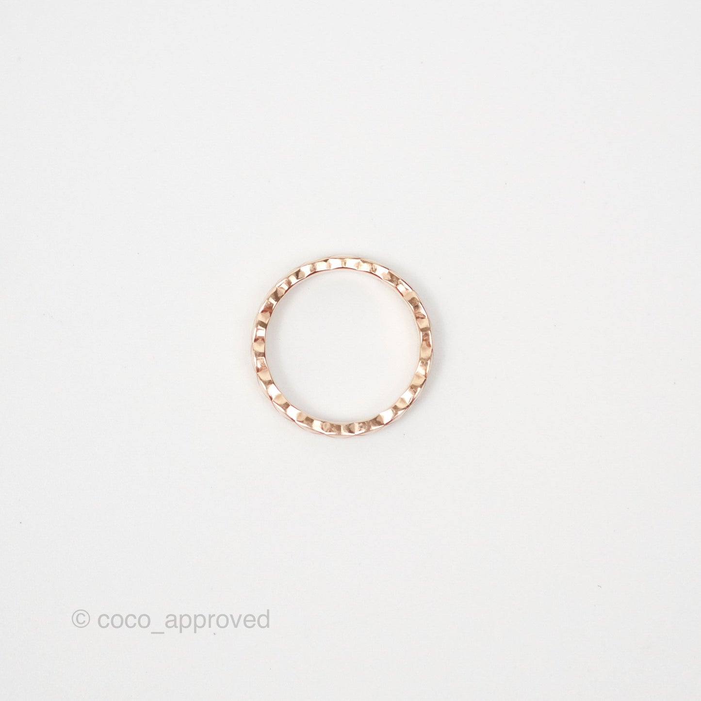 Chanel Coco Crush Ring 18K Beige Gold Size 52