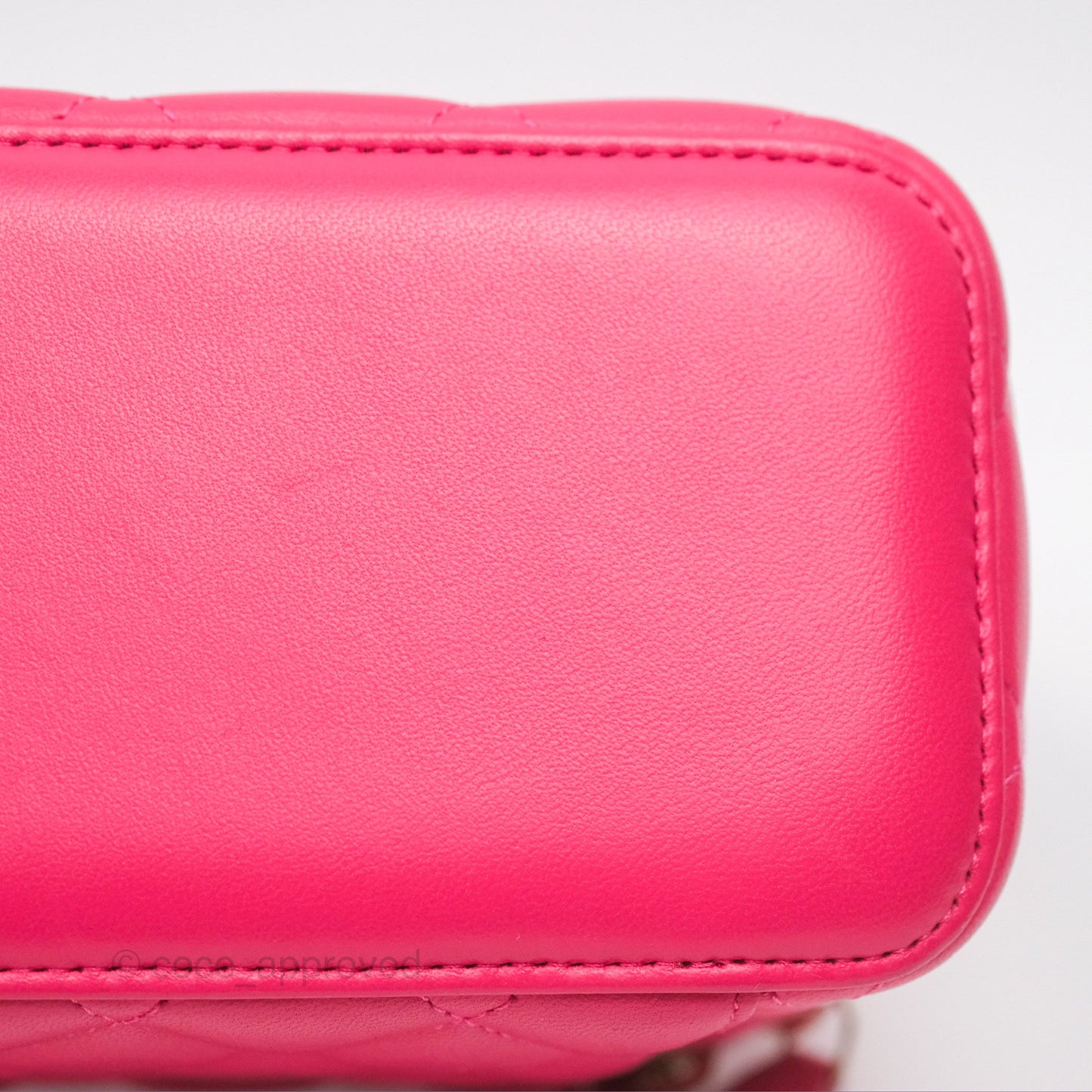 Chanel Trendy CC Vanity With Chain Dark Pink Lambskin Gold Hardware