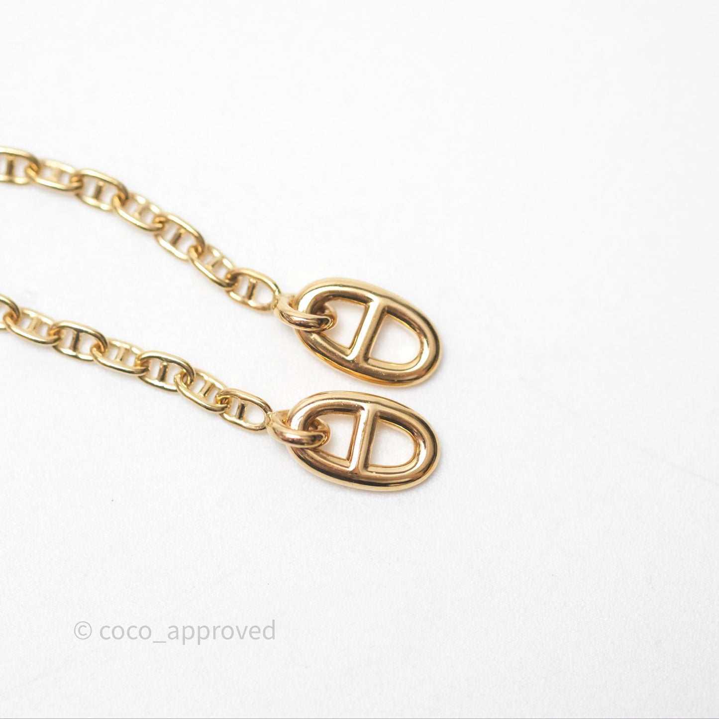 Hermès Farandole Drop Earrings 18K Rose Gold Diamond TPM
