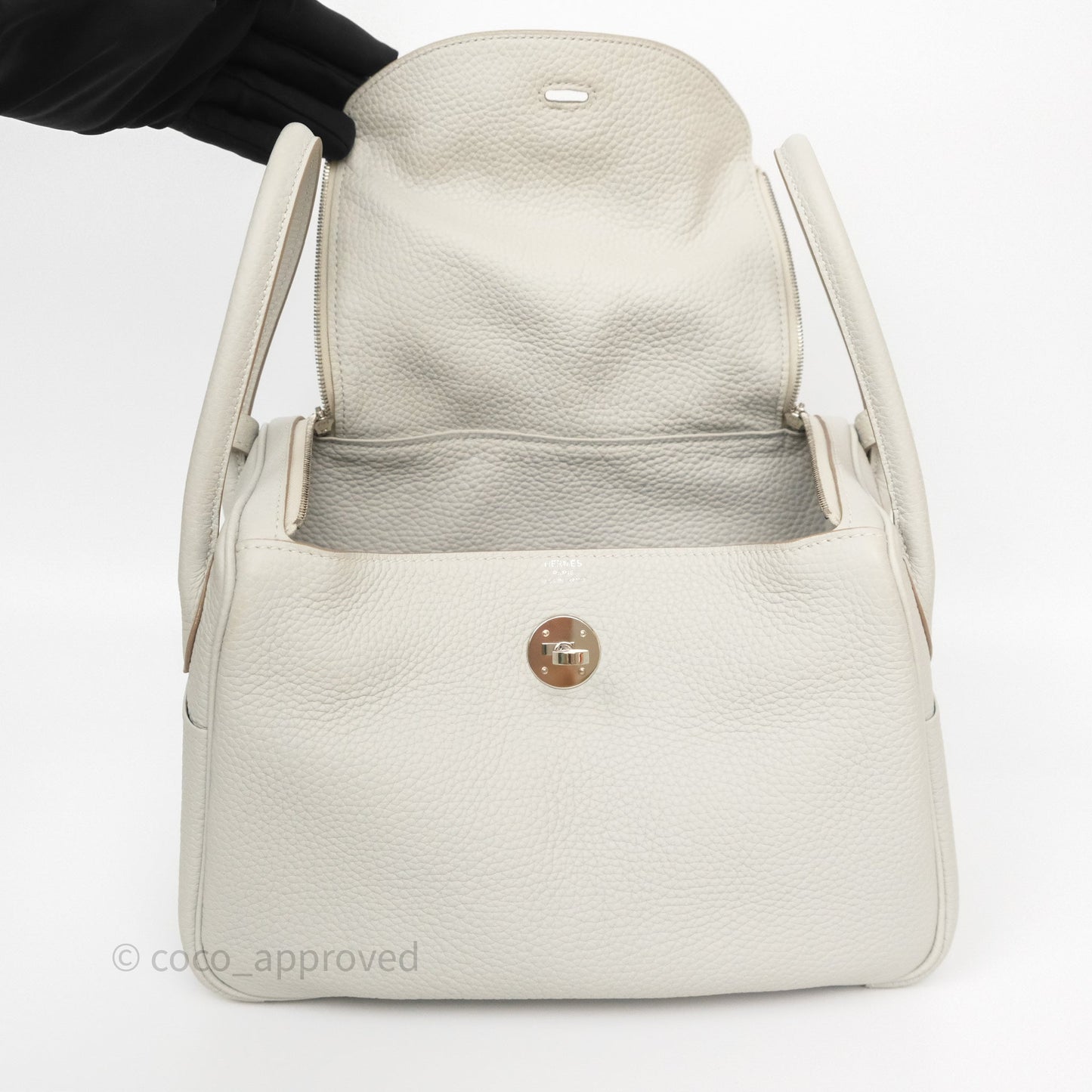 Hermès Lindy 26 Gris Perle 80 Clemence Palladium Hardware