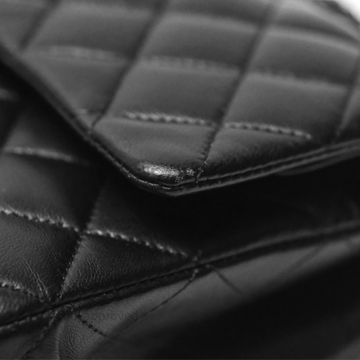 Chanel Classic Quilted M/L Medium Double Flap So Black Lambskin
