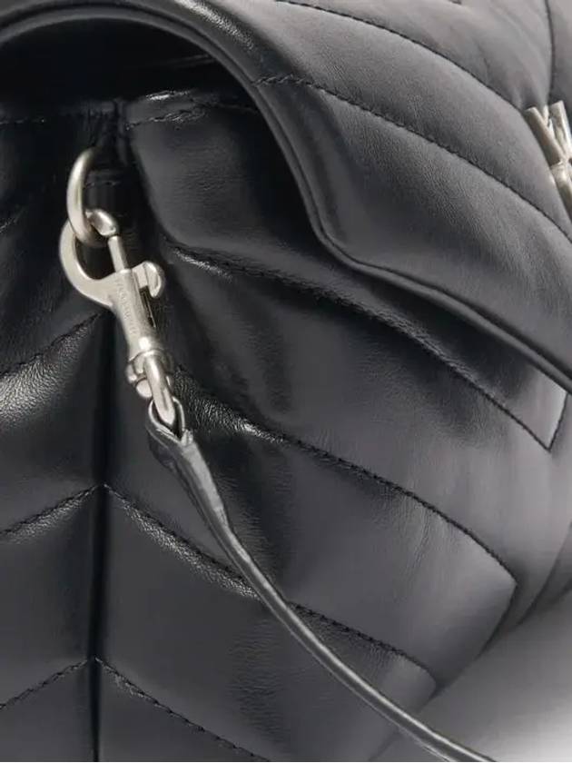 Luxury Saint Laurent Loulou Toy Leather Small Shoulder Bag Black