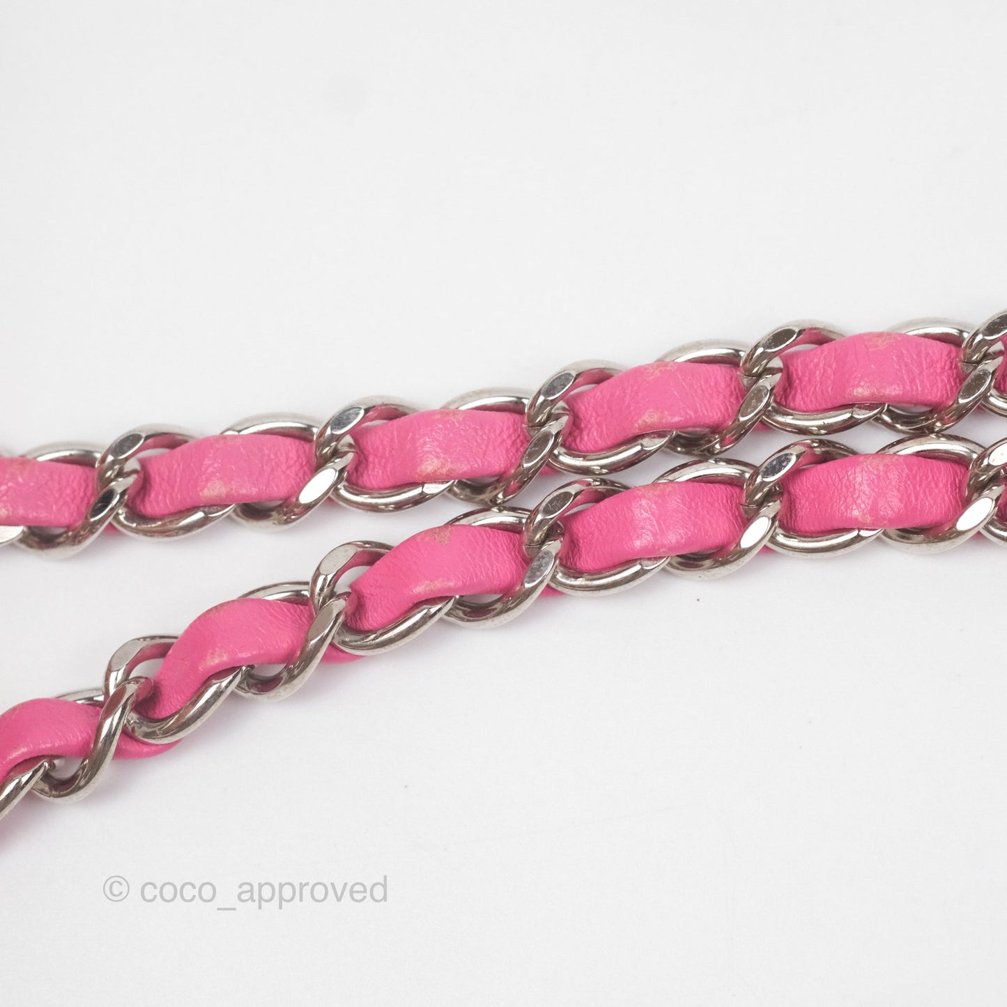 Chanel Quilted Mini Rectangular Flap Pink Lambskin Silver Hardware
