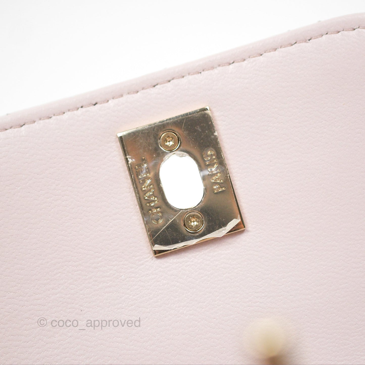 Chanel Mini Quilted Trendy CC Clutch With Chain Light Pink Lambskin Gold Hardware