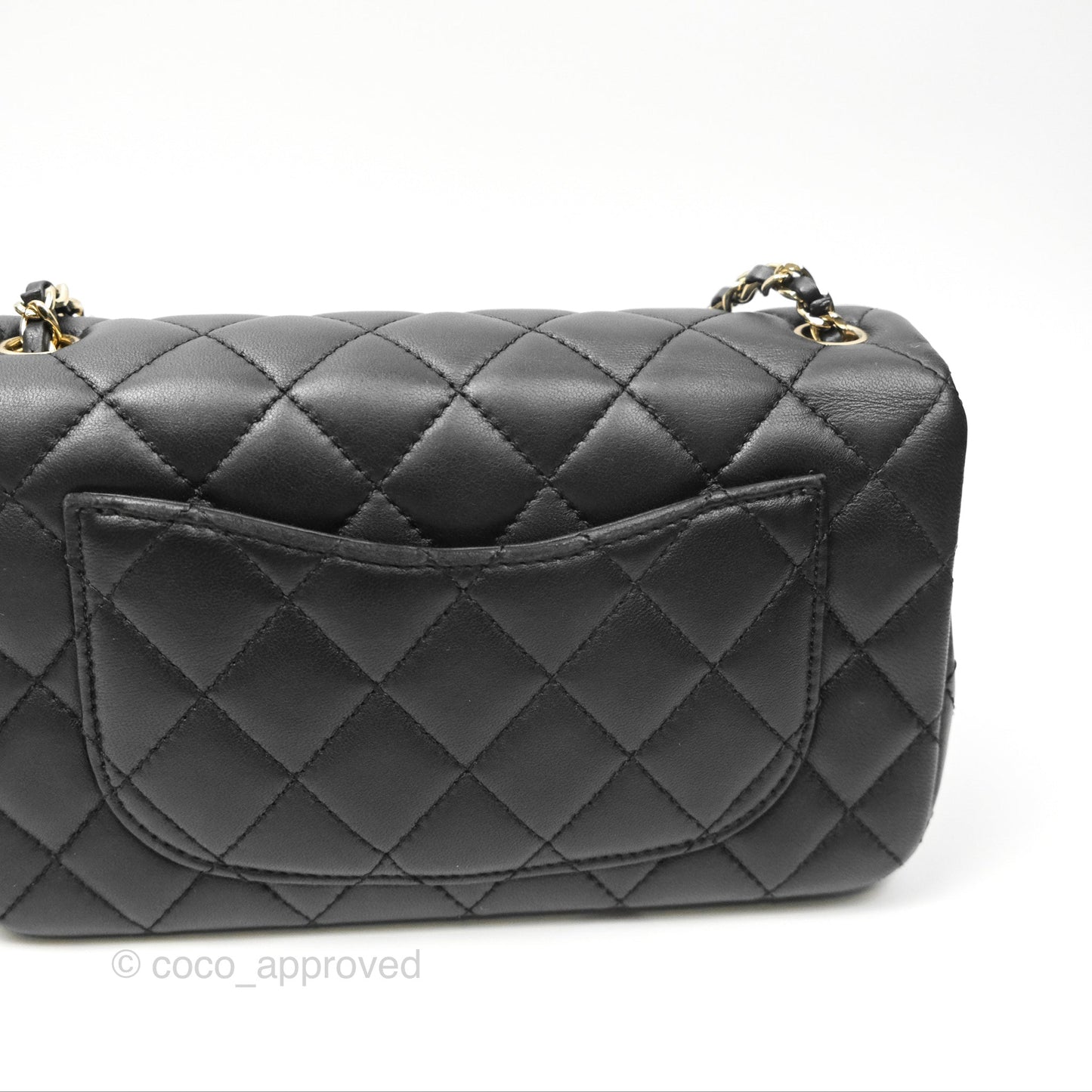 Chanel Ball Crush Mini Rectangular Black Lambskin Gold Hardware 23C