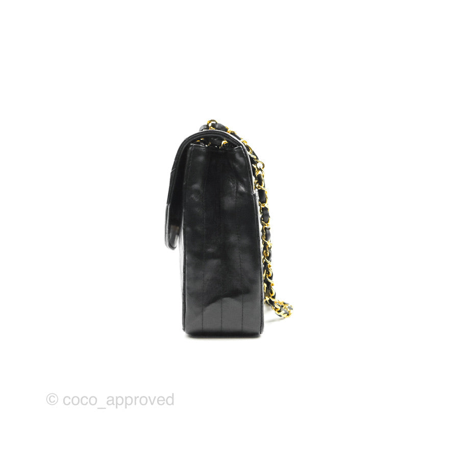 Chanel Vintage Round Flap Bag Quilted Lambskin Gold Hardware