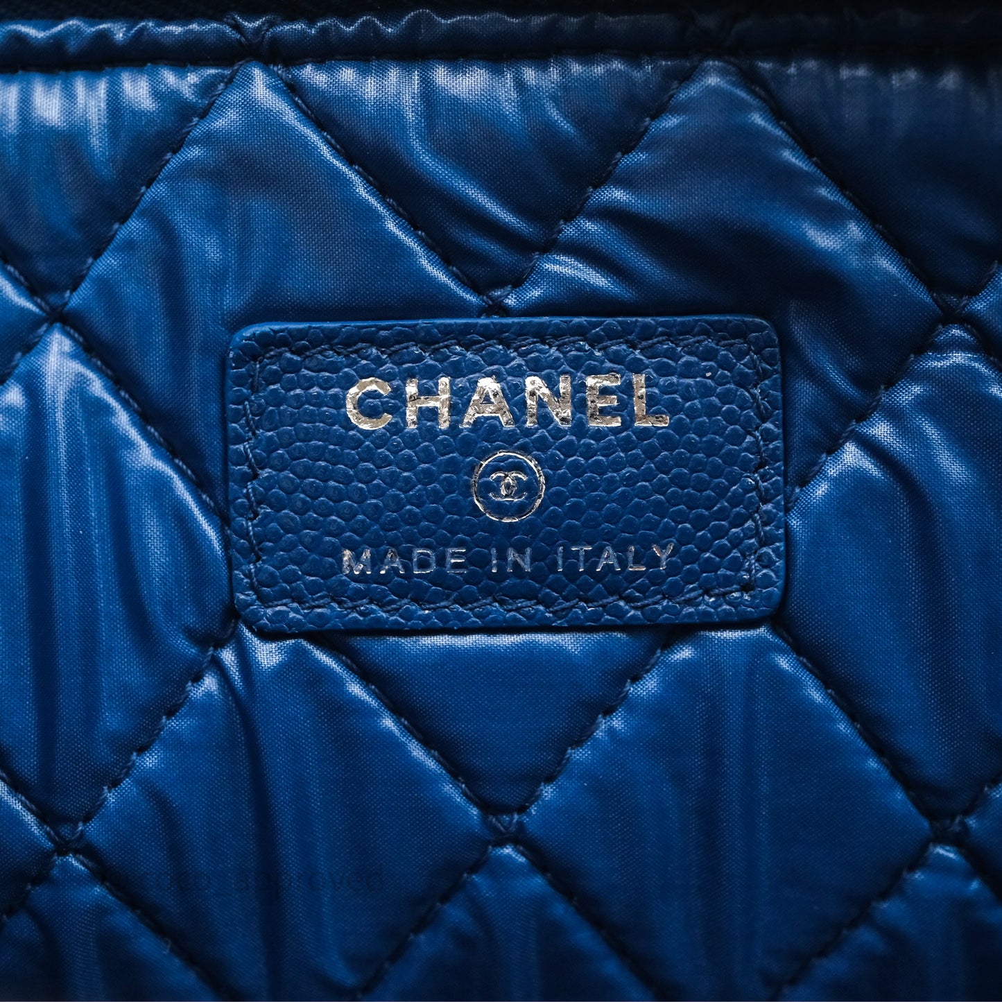 Chanel Large O Case Boy Blue Caviar Ruthenium Hardware