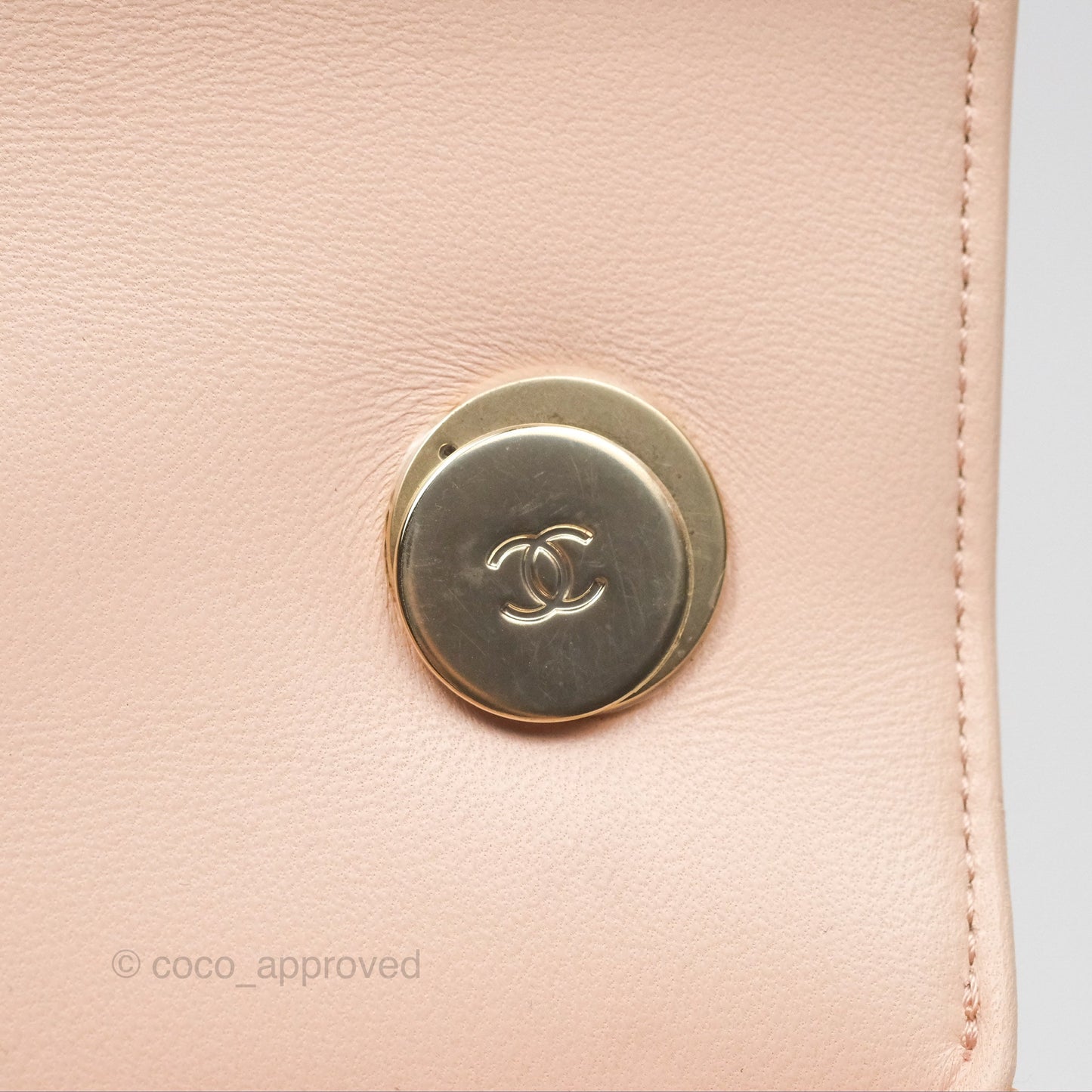 Chanel Trendy CC Small Beige Lambskin Gold Hardware